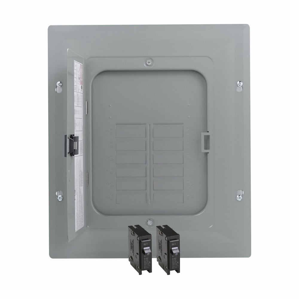 Eaton Eaton BR main lug loadcenter,Value pack,Main lug only,125 A,X0,Aluminum,Gray, NEMA 1,Metallic,10kAIC,Surface,flush,NEMA 1,24 Circuits,Single-pole,12 Spaces,Two-hots,a neutral,and a ground,Single-phase,120/240V,#6-2/0 AWG Cu/Al