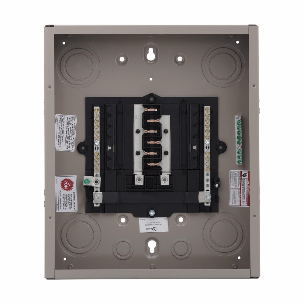Eaton CH main breaker loadcenters,Cover included,Main breaker,100 A,X0,Copper,NEMA 3R,Metallic,CH,28,14,Three-wire,Single-phase,Overhead,120/240 V