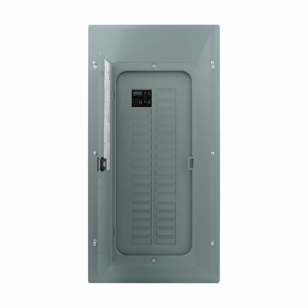 Eaton BR main breaker loadcenter,100A,X5,Copper,Cover included,NEMA 1,Metallic,10kAIC,BR2100,60 circuits,Single pole,30 spaces,Two hots, a neutral, and a ground,Single-phase,Combination,Type BR 1-inch breakers,120/240V