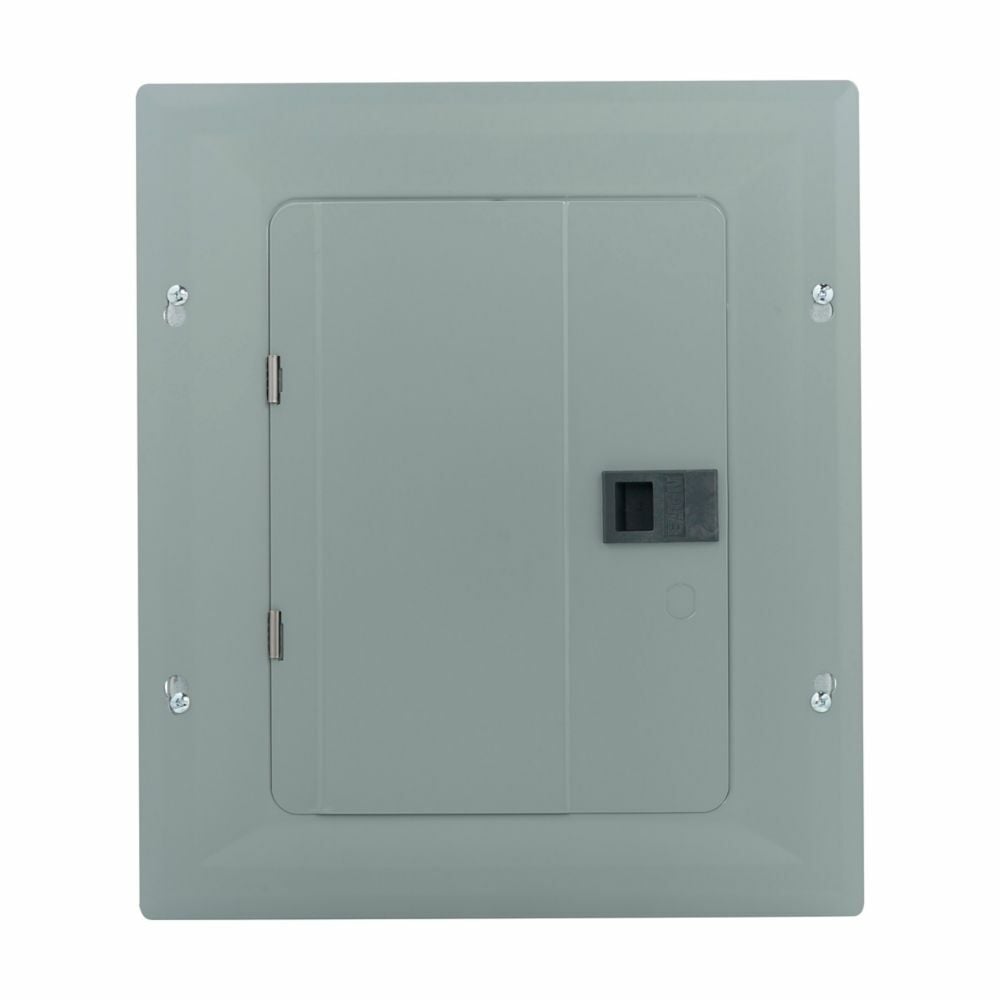Eaton Eaton BR main lug loadcenter, Ground bar, Main lug only, 125 A, X0, Aluminum, NEMA 1, Metallic, 10kAIC, BR2125, Surface, flush, 24 Circuits, Twenty-four pole, 12 Spaces, Two hots, a neutral, and a ground, Single-phase, 120/240V