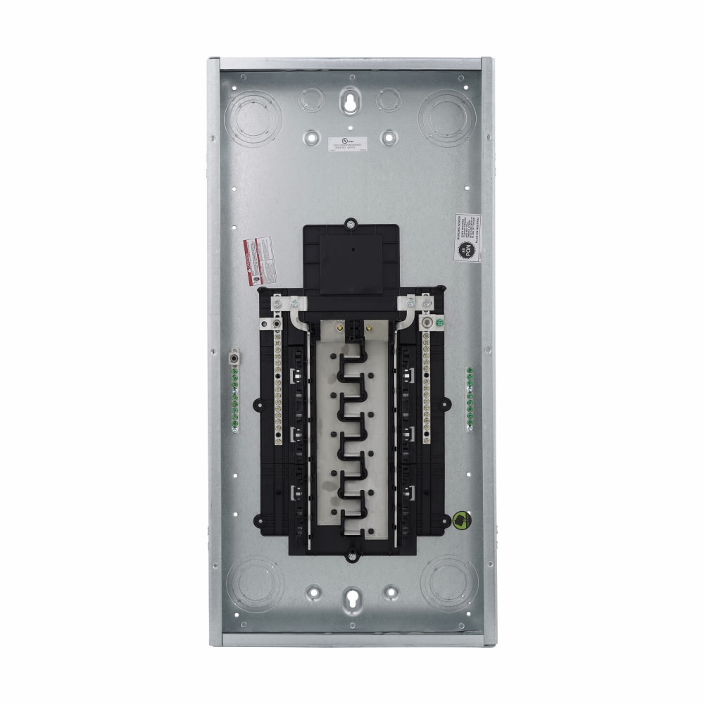Eaton BR convertible loadcenter,Convertible,125 A,X3,Copper,Cover included,NEMA 1,Metallic,10 kAIC,BR,Combination,40 Circuits,Single-pole,20 Spaces,Two hots, a neutral, and a ground,Single-phase,Type BR 1-inch breakers,120/240 V