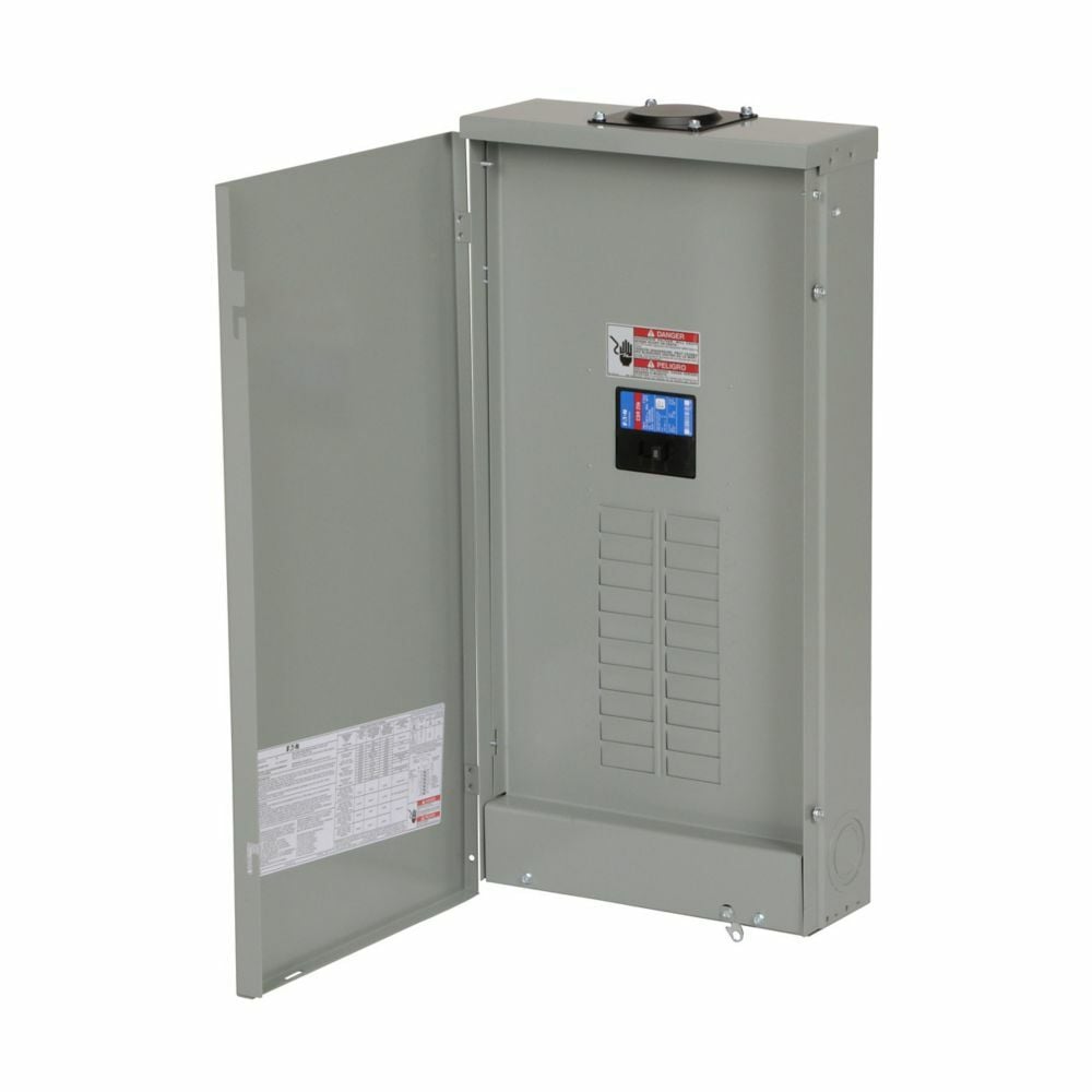 Eaton BR main breaker loadcenter,200A,X5,Aluminum,Cover included,NEMA 3R,Metallic,10 kAIC,BR,40 circuits,Single pole,20 spaces,Three-wire,Single-phase
