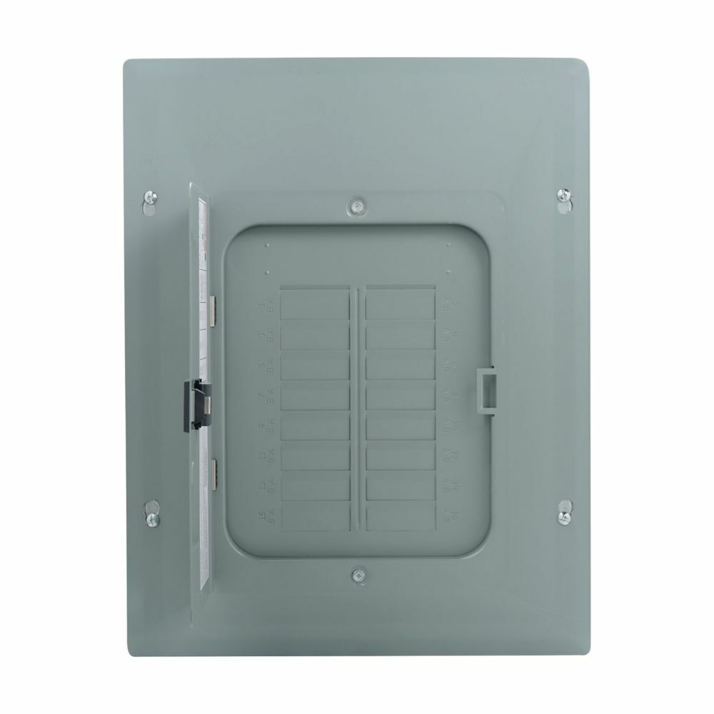 Eaton BR convertible loadcenter,Convertible,125 A,X1,Aluminum,Cover included,NEMA 1,Metallic,10 kAIC,BR,Combination,24 Circuits,Single-pole,12 Spaces,Two hots, a neutral, and a ground,Single-phase,Type BR 1-inch breakers,120/240 V