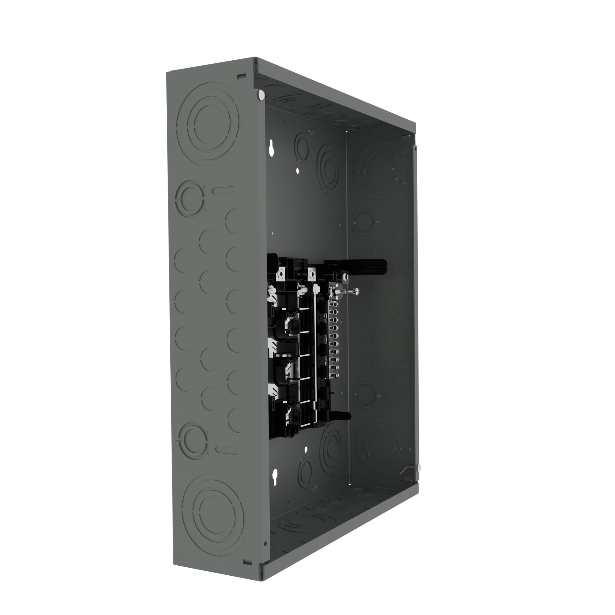  LOW VOLTAGE PLUG-ON NEUTRAL READY STANDARD SERIES ASSEMBLED LOAD CENTER. MAIN LUG WITH 12 1-INCH SPACES ALLOWING MAX 12 CIRCUITS. 1-PHASE 3-WIRE SYSTEMRATED 120/240V (125A) 100KAIC. SPECIAL FEATURES ALUMINUM BUS, GREY TRIM NEMA TYPE 1 ENCLOSURE FOR INDOOR USE.