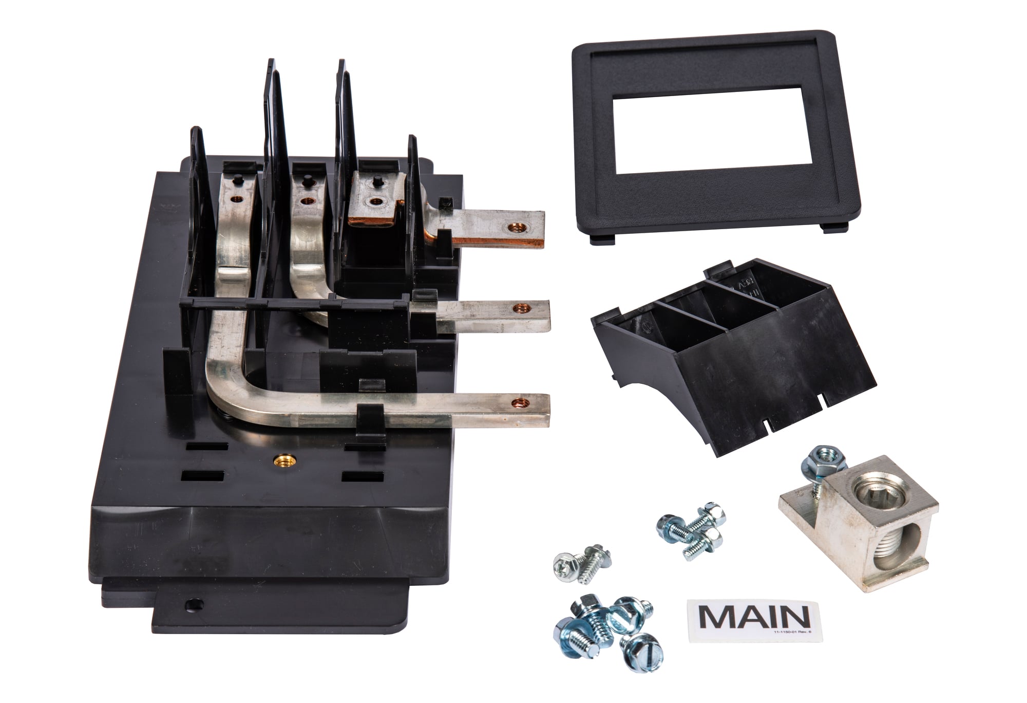 125A Max. 3-Phase strap kit for RP1 with BL/BQD/xGB/3VA4 main or subfeed - use for 3-phase applications only. Adapter included for BL/BQD applications. Replaces all previous BL/BQD/xGB strap kits.