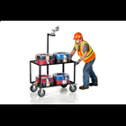 Multipurpose cart designed for rugged use on nearly any construction site.