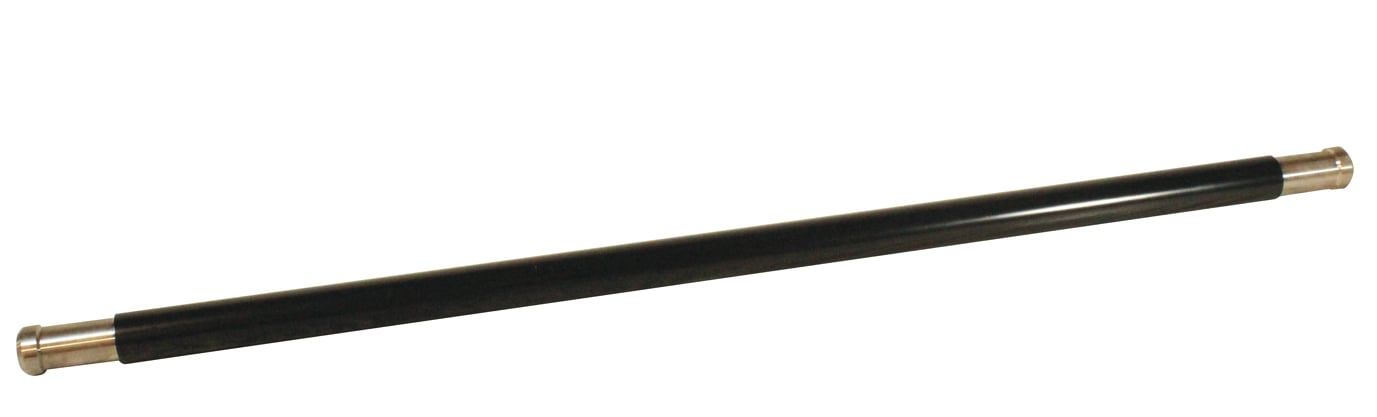 The PJA-01 Axle is 72" and is designed for Pro-Jax Reel Stands. Designed with low deflection and high strength steel, this axle's capacity is 6,000 lbs. The PJA-01 Axle rests on steel rollers for easy wire pay-off. Safety guard ensures that reel will not fall off jack stand.