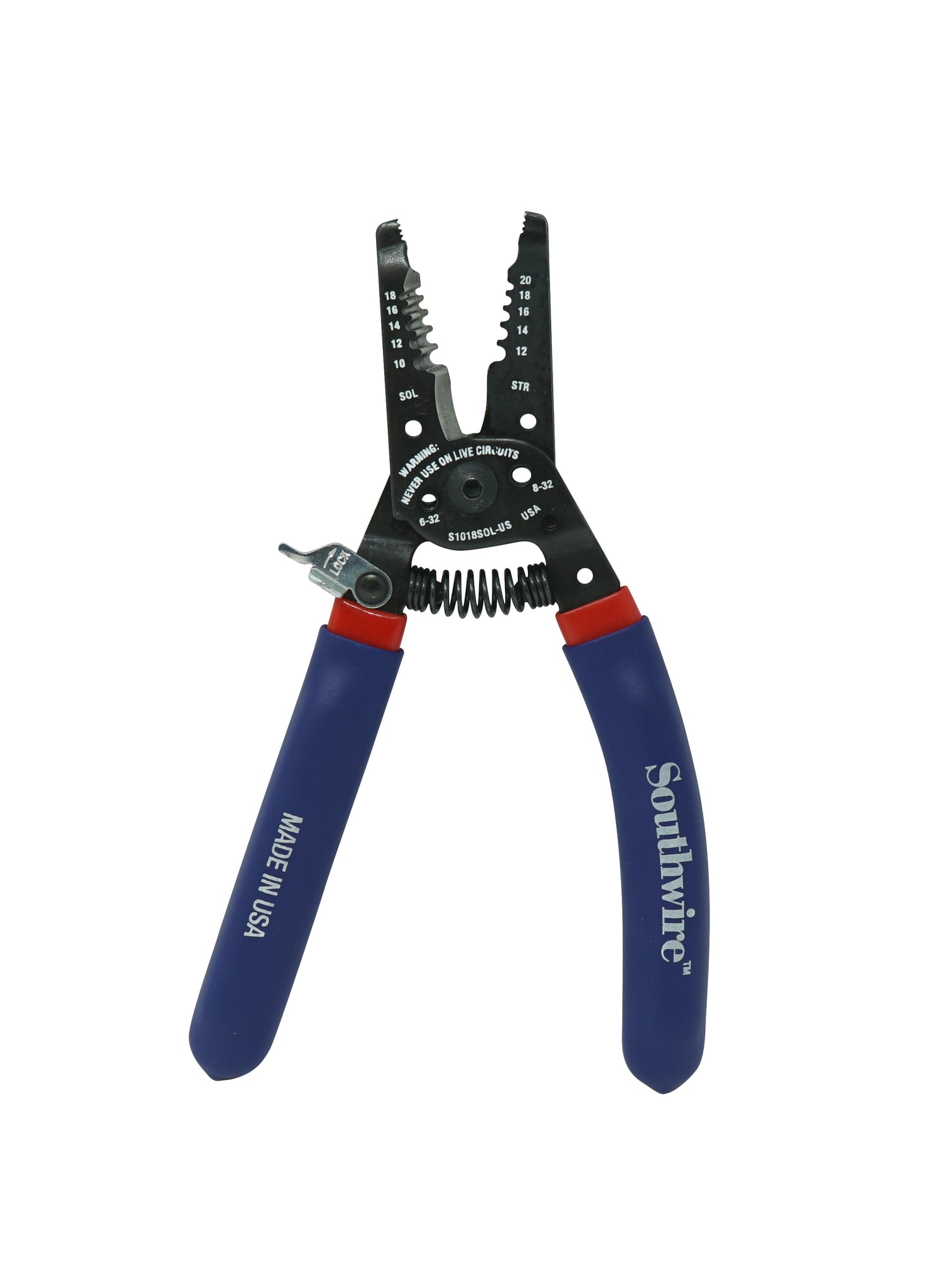 Made from durable heat-treated steel, Equipped to withstand any jobsite. It strips and cuts up to 10-18 AWG solid and 12-20 AWG stranded wire. These wire strippers are made for the professional. Our tradesmen and women meet every job with heart and pride. Their tools should, too.