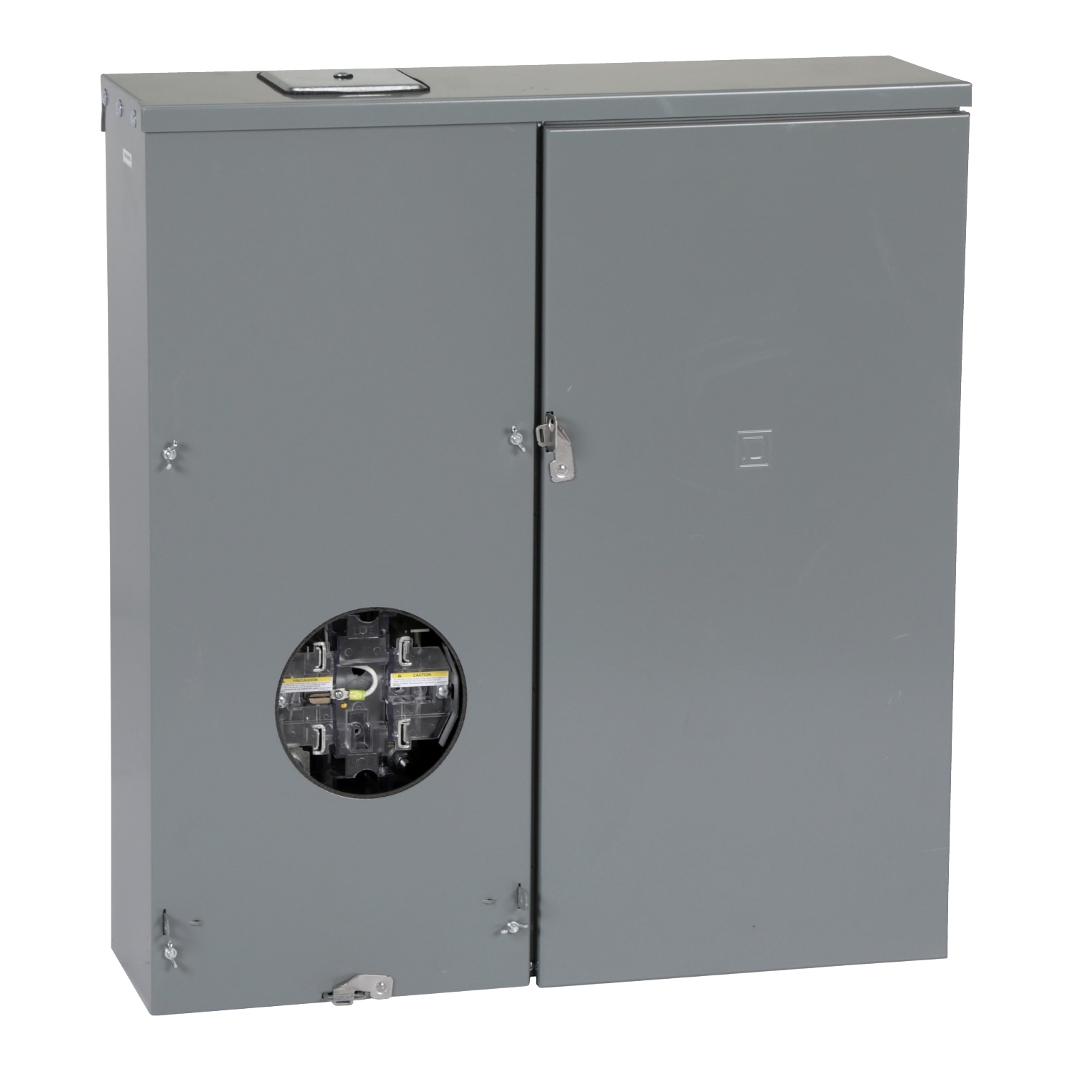 RC816D400SL Homeline Meter Main, CSED, 400 Amp, 1 Phase, Ringless, Lever, 5 Jaw, OH, UG, Surface, max 8 Spaces, 16 Circuits