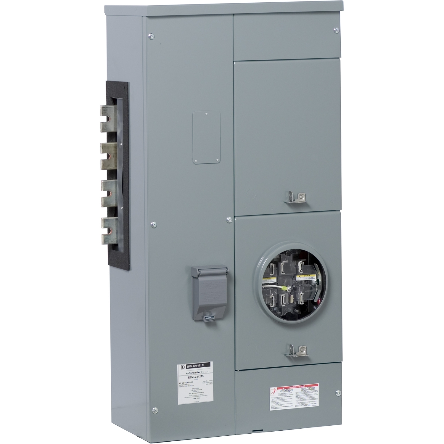EZML331225CU Branch Unit, EZ Meter Pak, 225 Amp, 1 Socket, 208Y/120V, Lever Bypass, Ringless, Copper Busbar