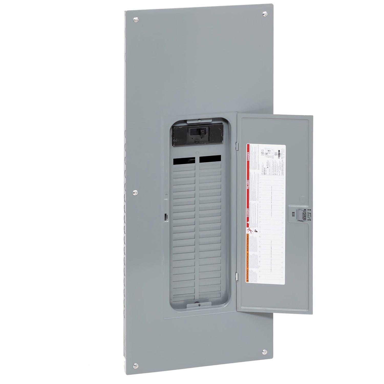 Load center, QO, 1 phase, 42 spaces, 52 circuits, 150A convertible main breaker, PoN, NEMA1, combo cover