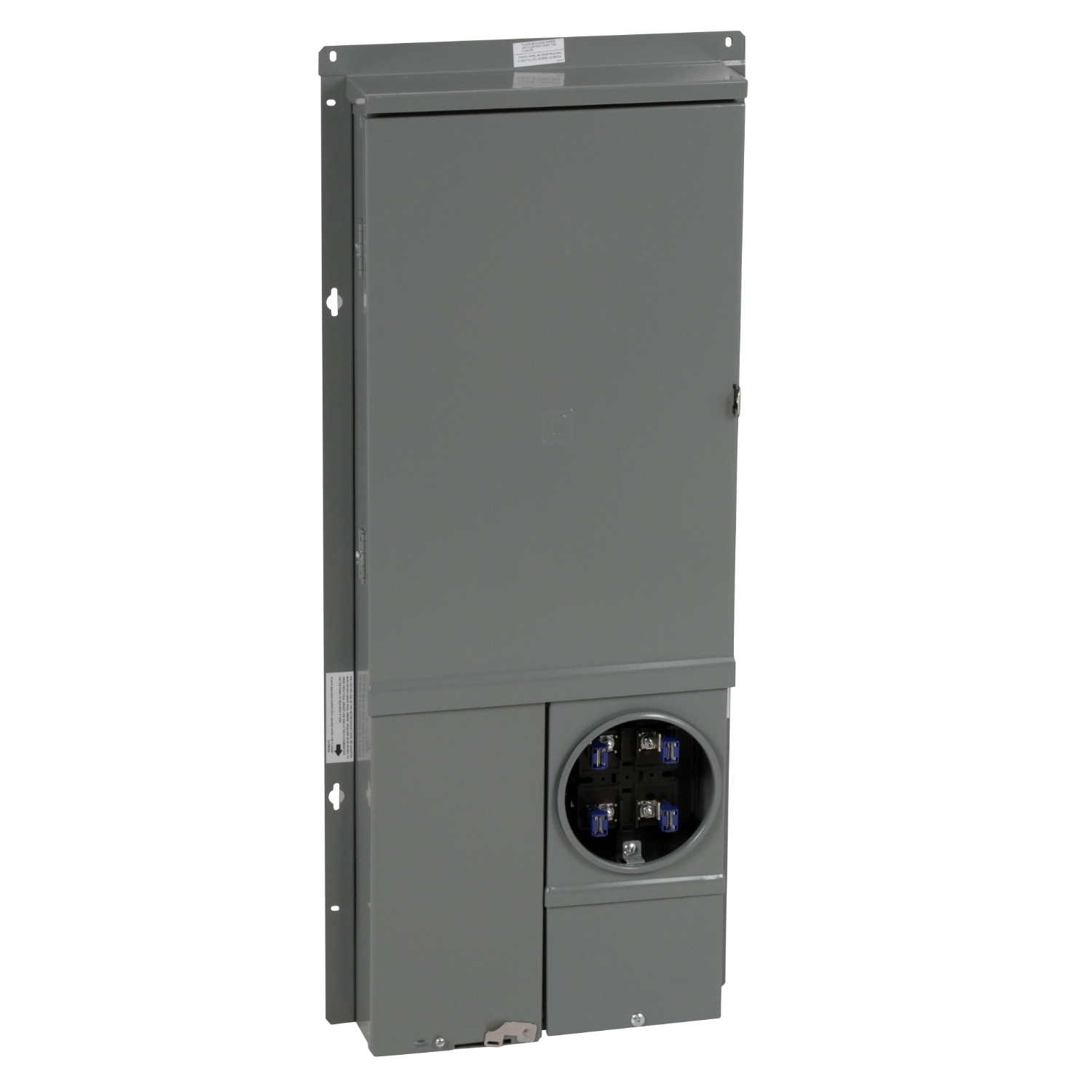 SC2040M125PF Homeline All-in-one Meter Socket, CSED, 125 Amp, Ringed, No Bypass, OH, UG, 20 Spaces, 40 Circuits, 10kA SSCR, Solar-ready