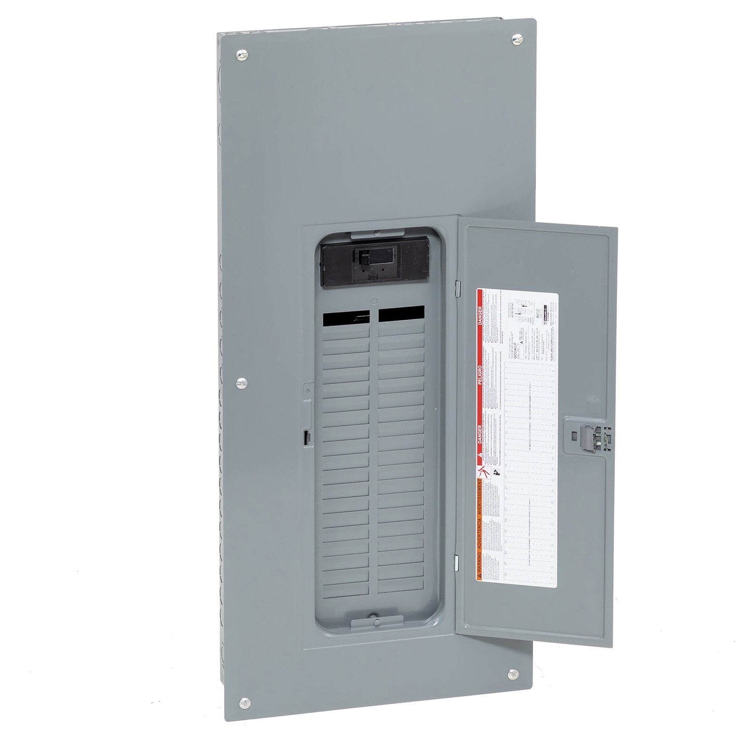 Load center, QO, 1 phase, 40 spaces, 60 circuits, 200A convertible main breaker, PoN, NEMA1, combo cover