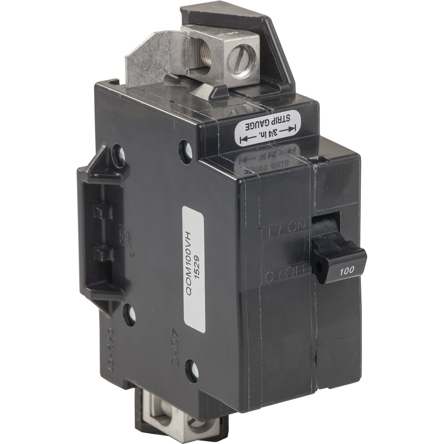 Main breaker, QO, 125A, 2 pole, 120/240VAC, 22kA, bolt on, consumer pack