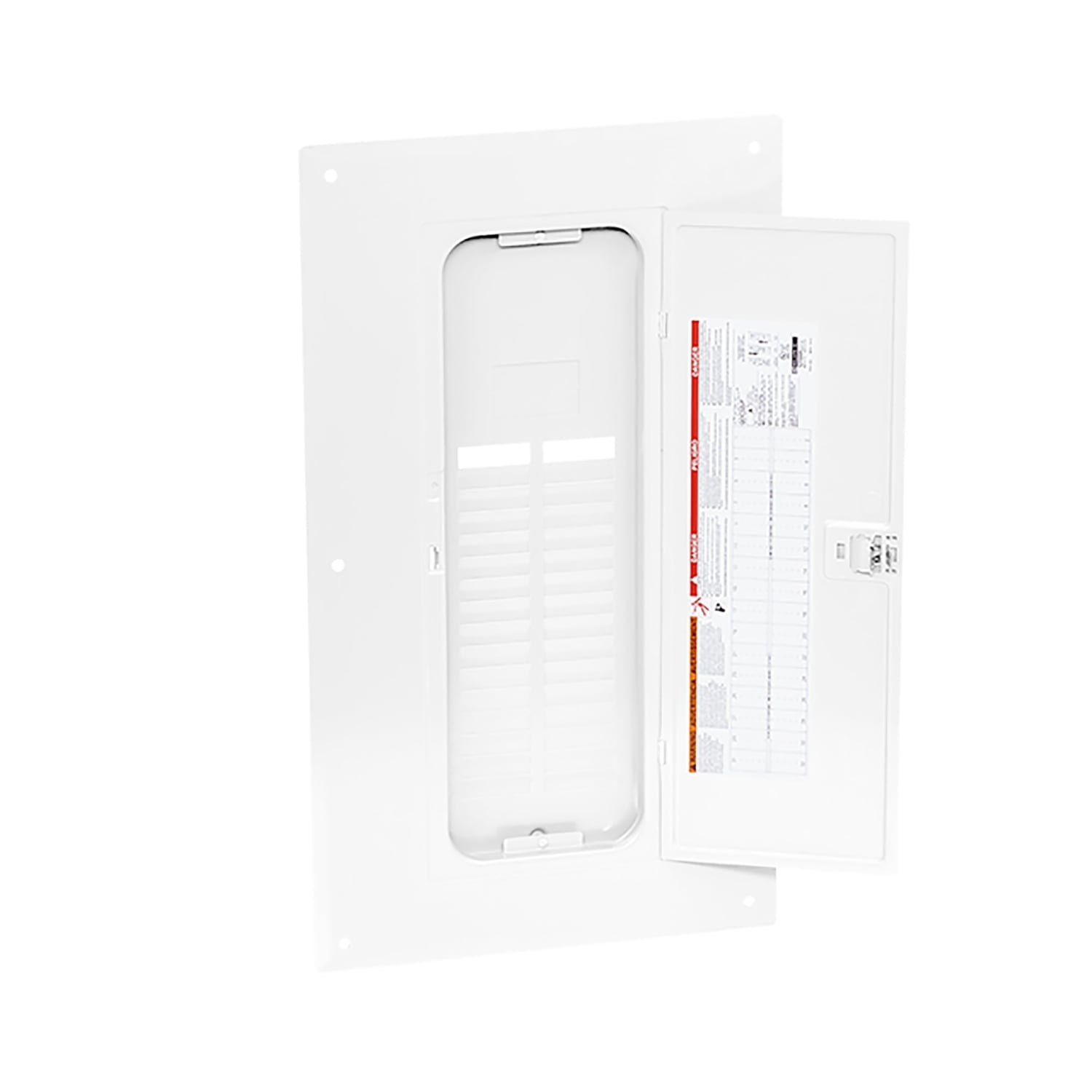 Replacement cover, QO, for 32 space load center, flush, white