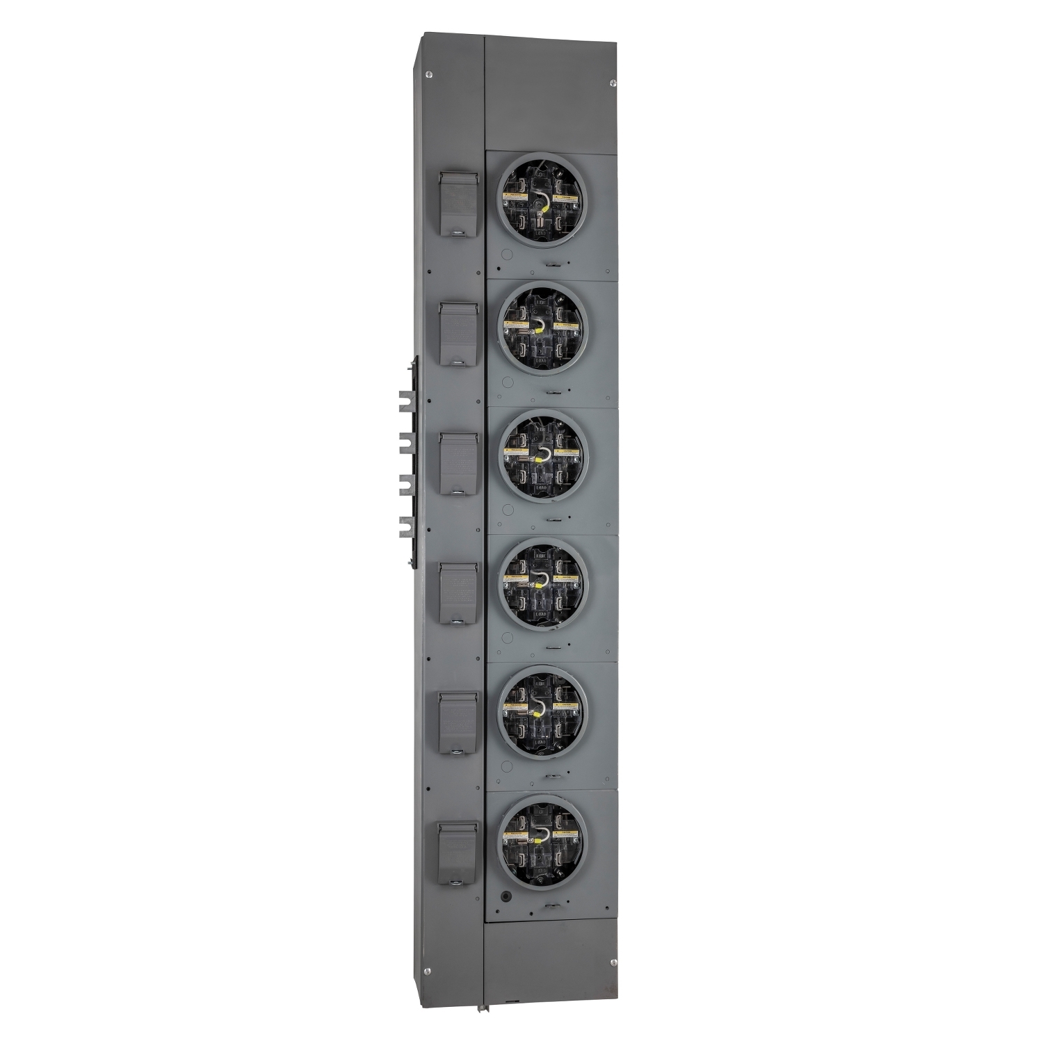 EZML114125 Branch Unit, EZ Meter Pak, 125 Amp, 4 Socket, 120/240V, Lever Bypass, Ringless, Aluminum Busbar