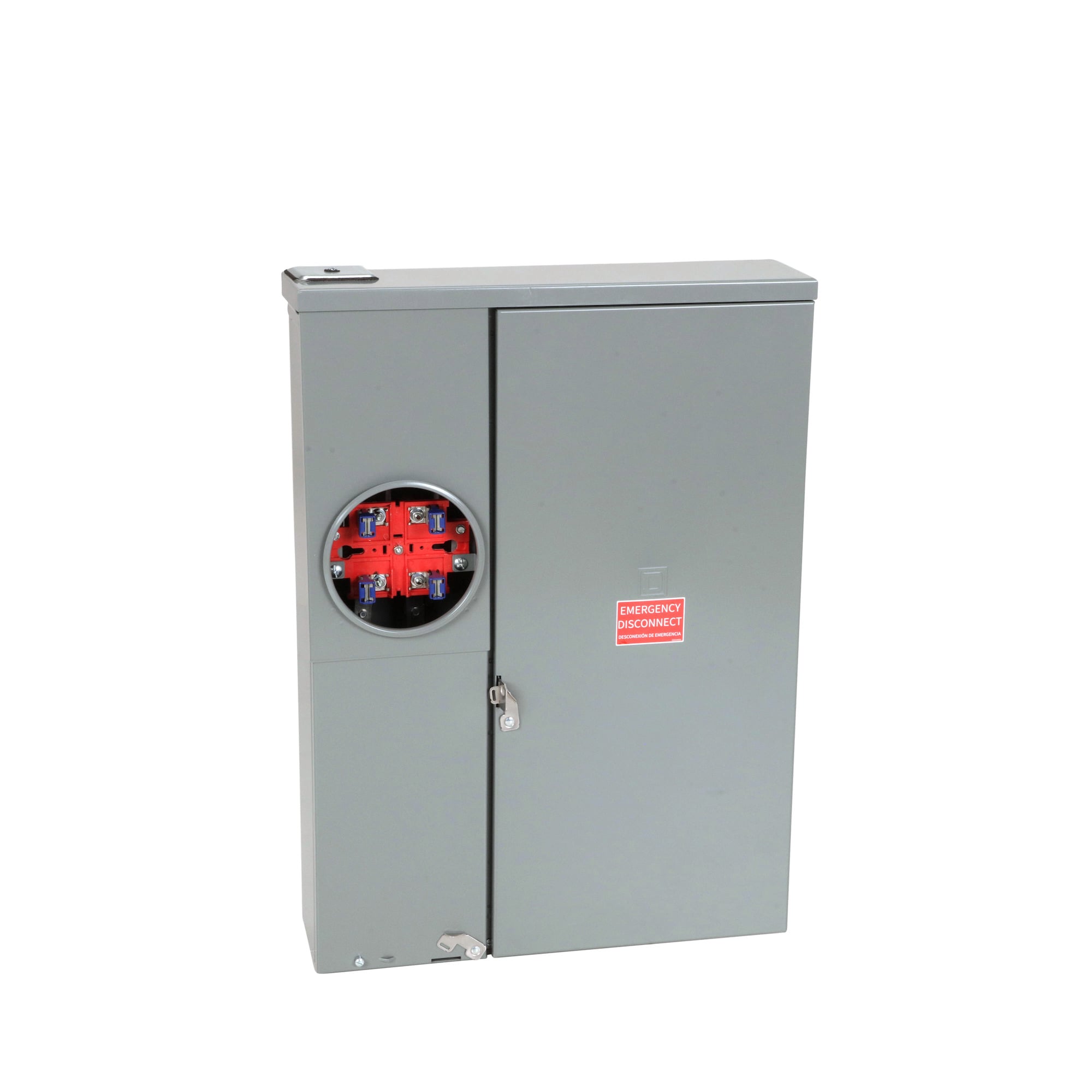 All in one, Homeline, CSED, ringed socket, 100A, surface mount, 20 spaces, 40 circuits, 22kA SCCR, no bypass, solar ready