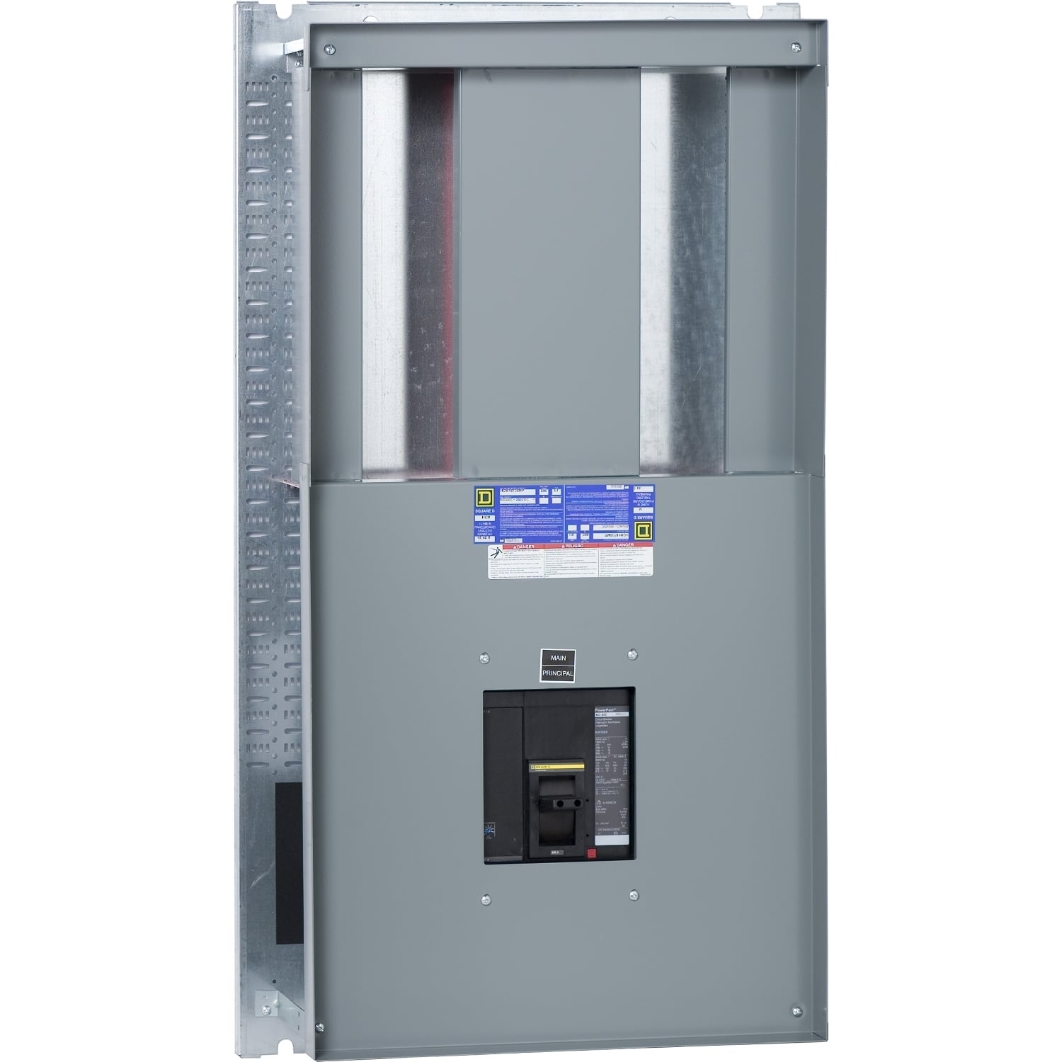 Interior, I-Line Panelboard, HCJ, 800A, w/main breaker, 36in CB space, for 32in W x 73in H x 9.5in D box, Al bus