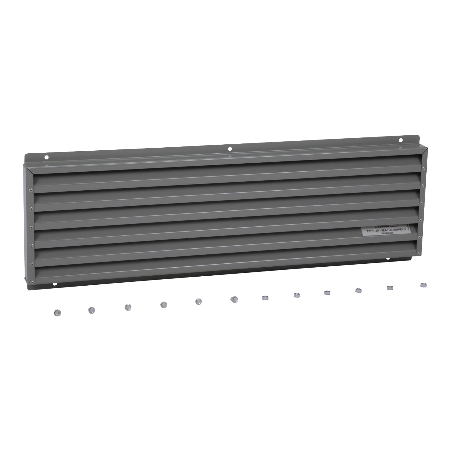 Low voltage transformer enclosure accessory, weathershield kit, box 22M
