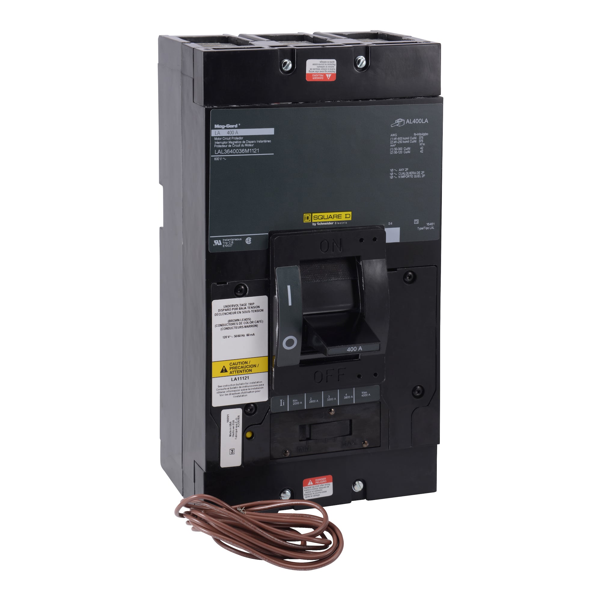 Motor Circuit Protector, LH, 400A, 3 pole, 600VAC