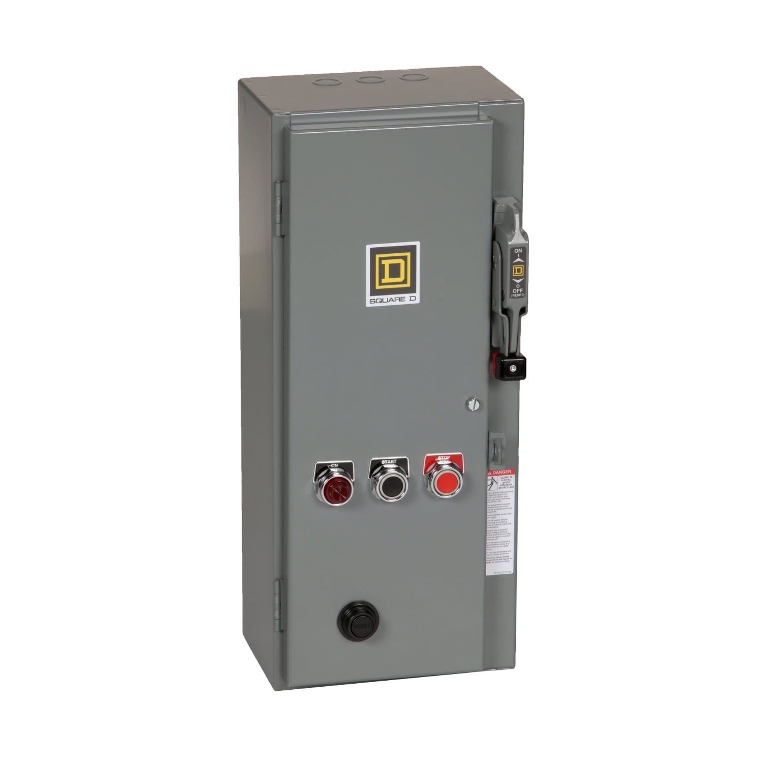 NEMA Combination Starter, Type S, 30A fusible disconnect, Size 1, 27A, 10 HP at 600 VAC polyphase, 480 VAC coil, NEMA 1