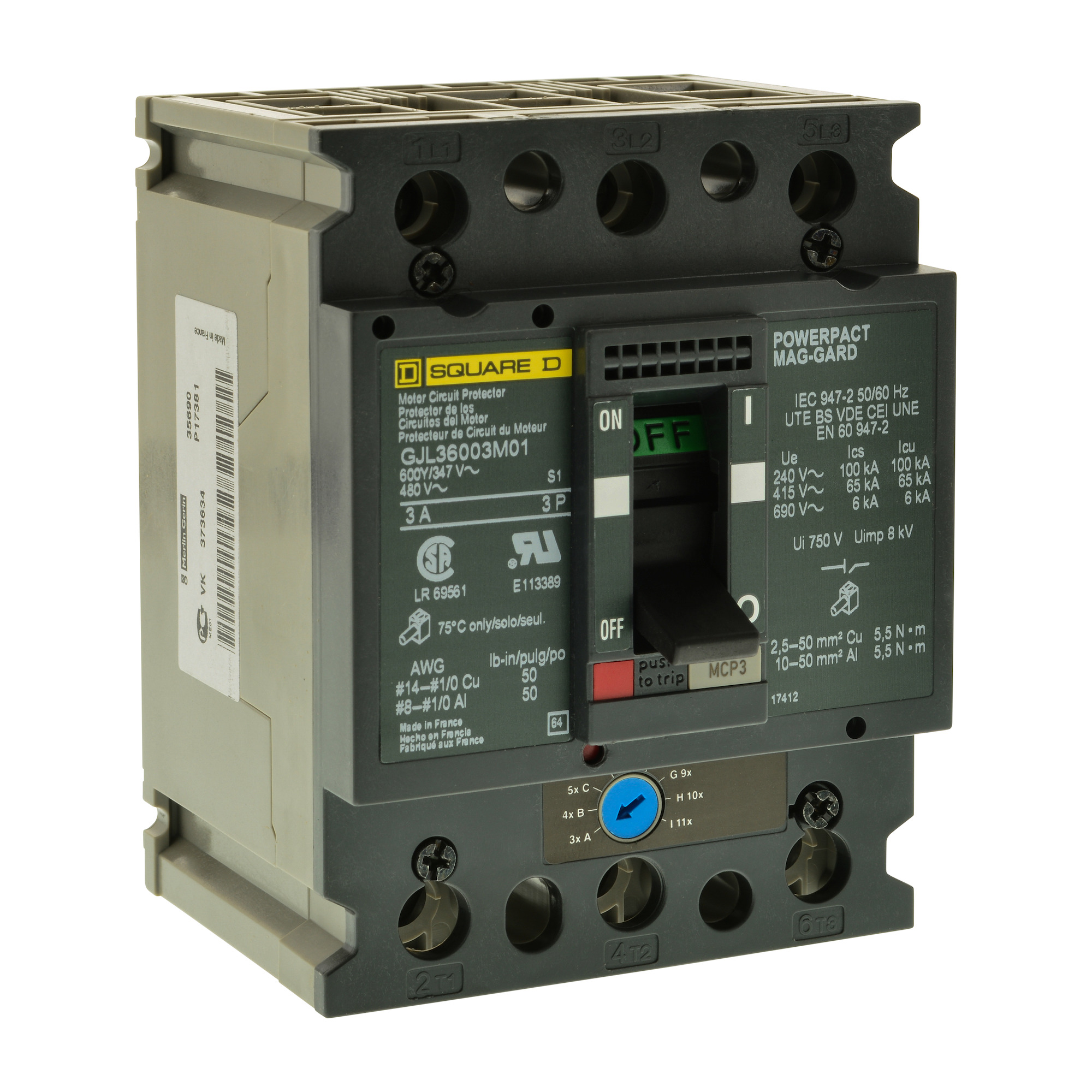 MOTOR CIRCUIT PROTECTOR 600Y/347V 7A