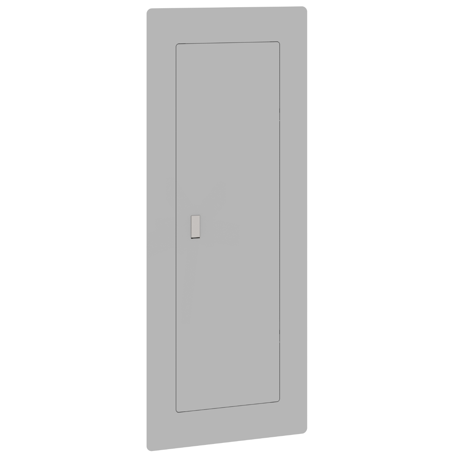 Replacement cover, QO, for 54 space load center, mono flat, combination flush and surface, gray