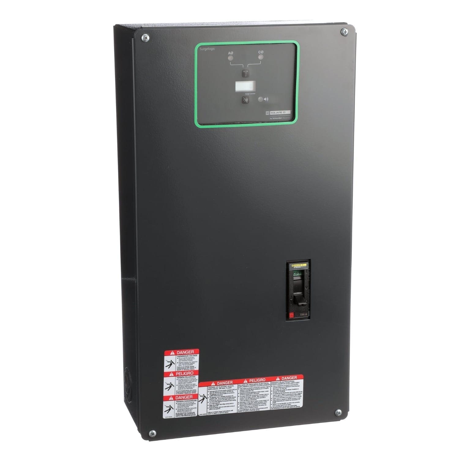 Surge protection device, Surgelogic, 120kA, 120/240 VAC, 1 phase, 3 wire, NEMA 1, disconnect switch