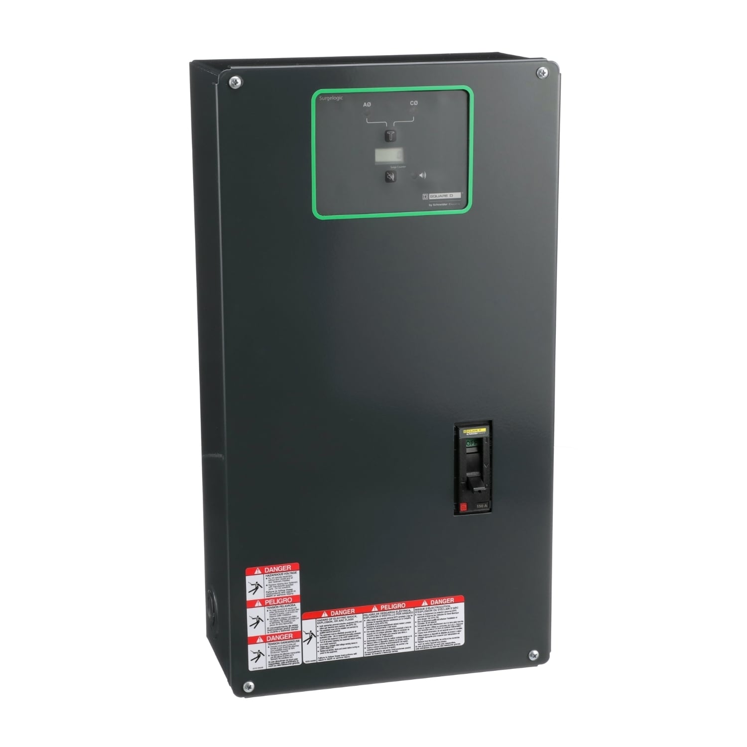 Surge protection device, Surgelogic, 240kA, 120/240 VAC, 1 phase, 3 wire, NEMA 1, disconnect switch