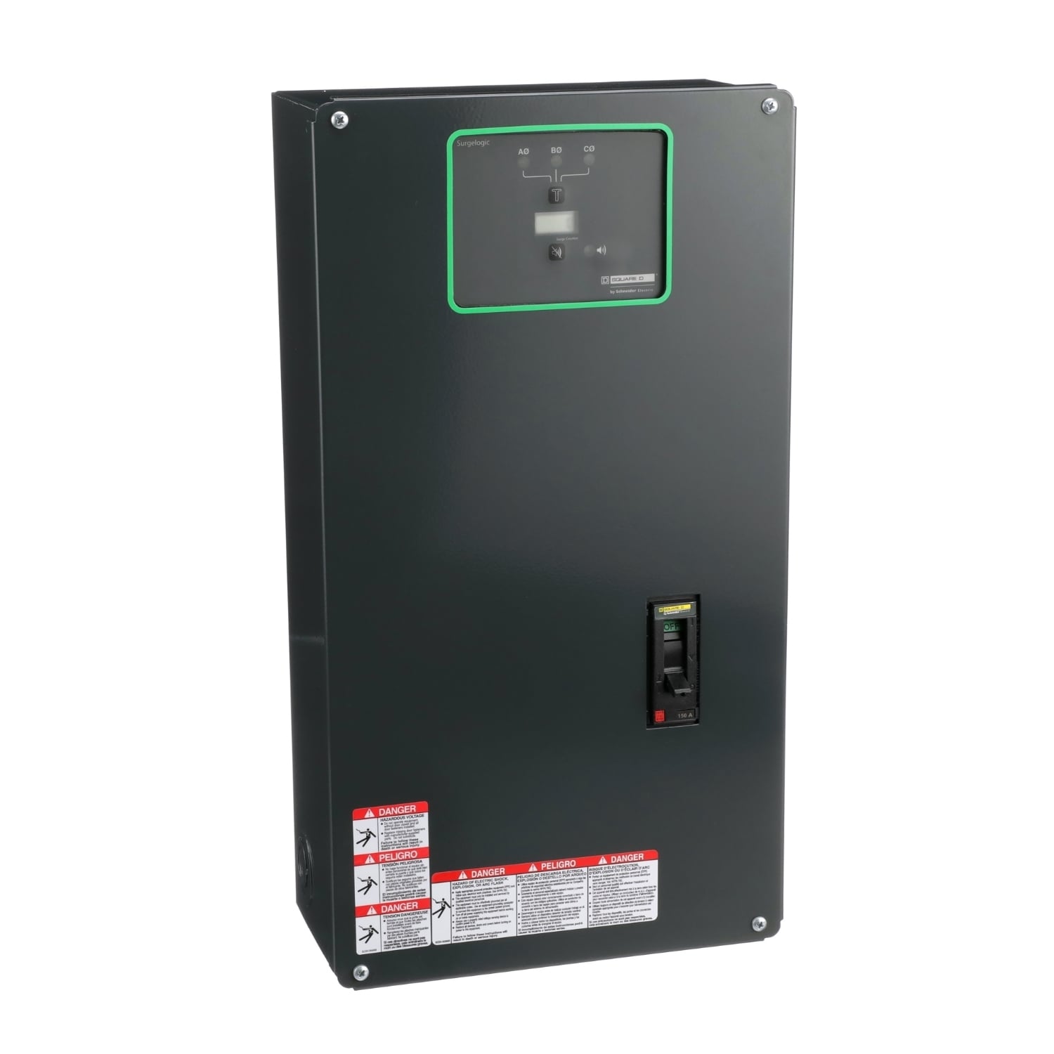 Surge protection device, Surgelogic, 120kA, 208Y/120 VAC, 3 phase, 4 wire, NEMA 1, disconnect switch, enhanced filter