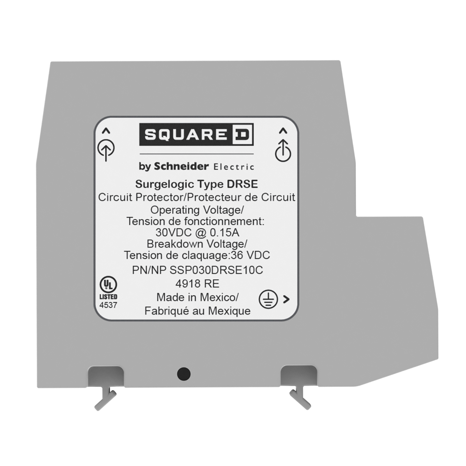 Surge protection device, Surgelogic, DRSE, 0.15A, 30VDC, 10kA, DIN rail mount