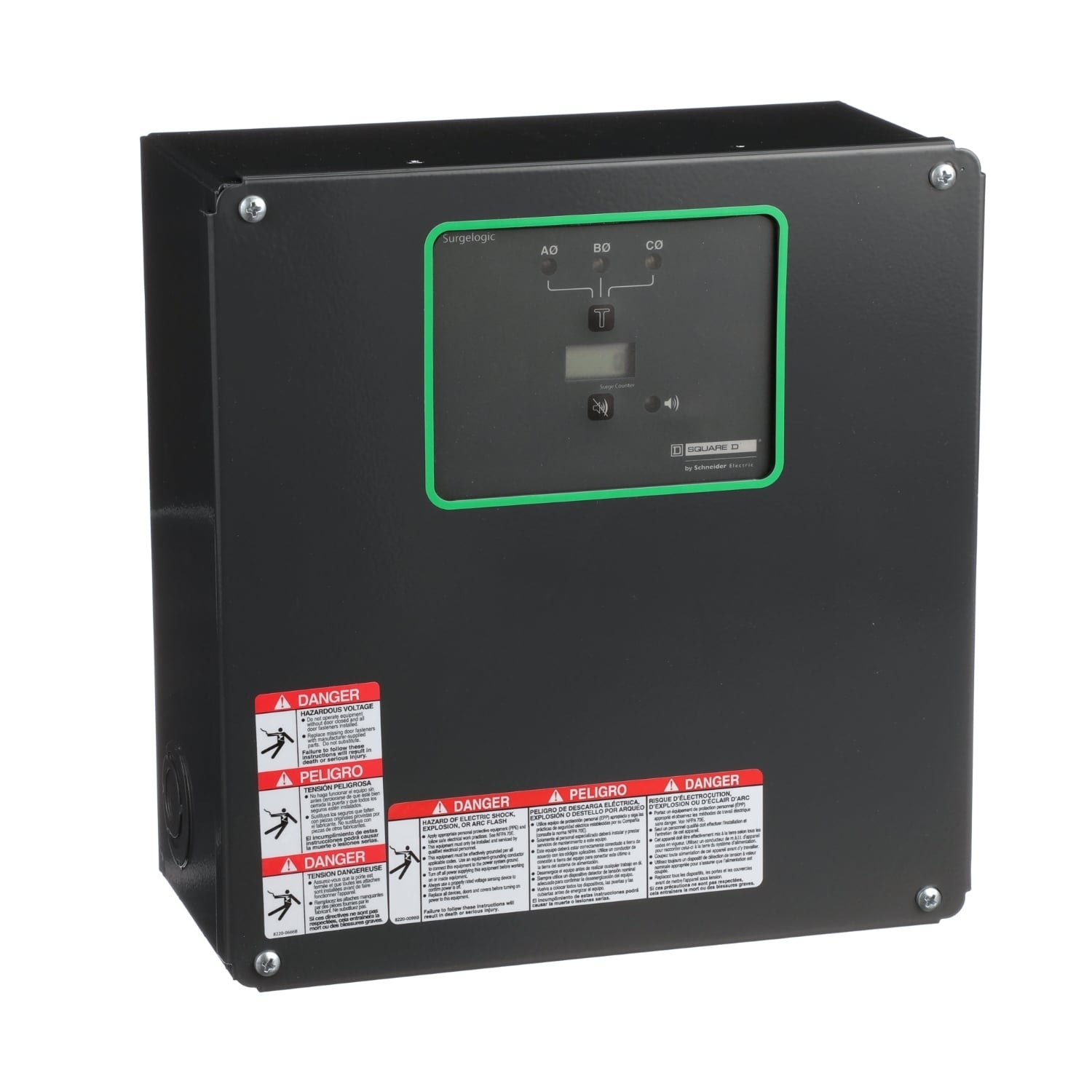 Surge protection device, Surgelogic, 160kA, 240/120 VAC delta, 3 phase, 4 wire, NEMA 1