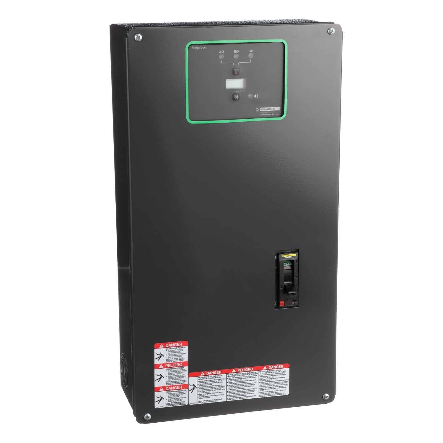 Surge protection device, Surgelogic, 120kA, 480Y/277 VAC, 3 phase, 4 wire, NEMA 1, disconnect switch