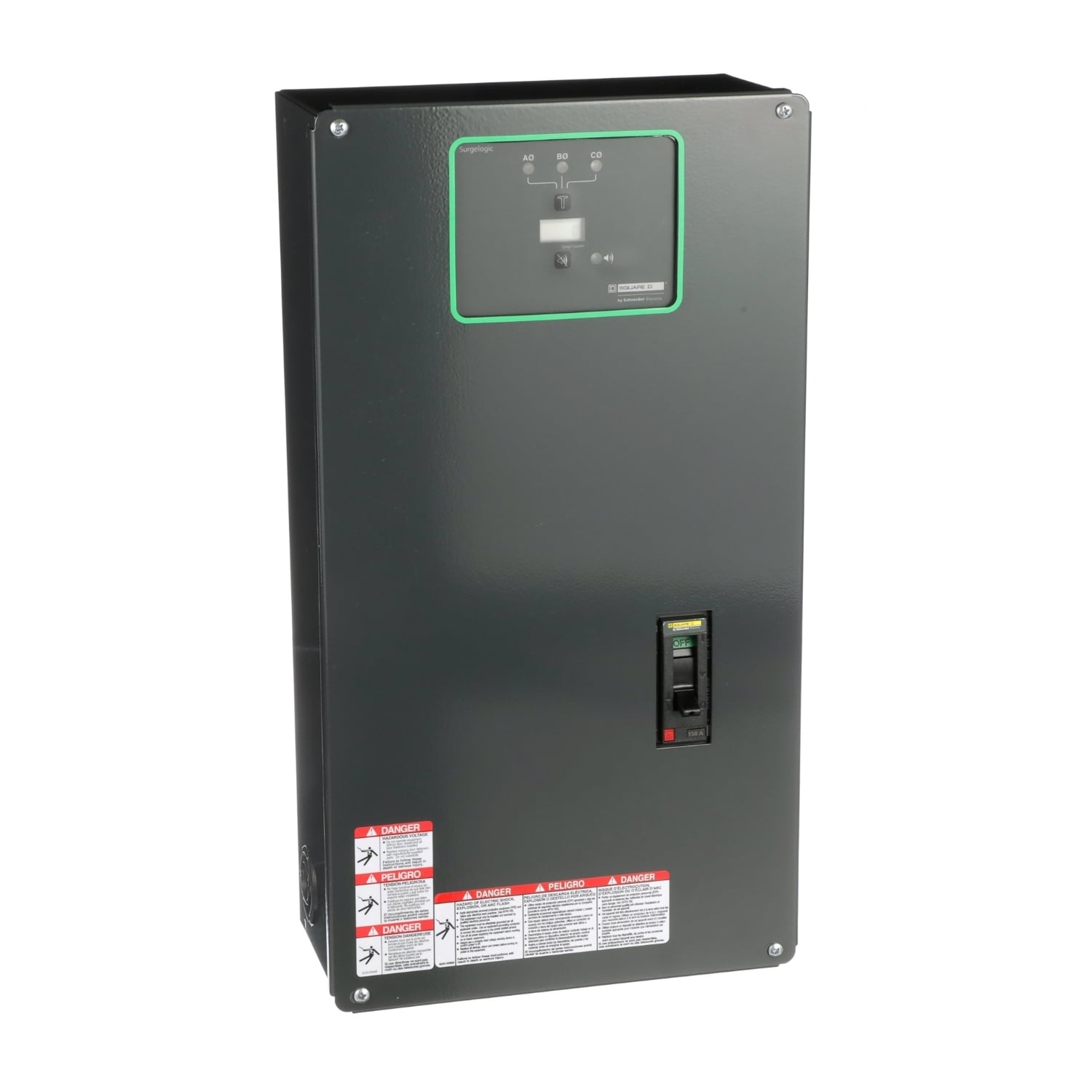 Surge protection device, Surgelogic, 240kA, 480Y/277 VAC, 3 phase, 4 wire, NEMA 1, disconnect switch