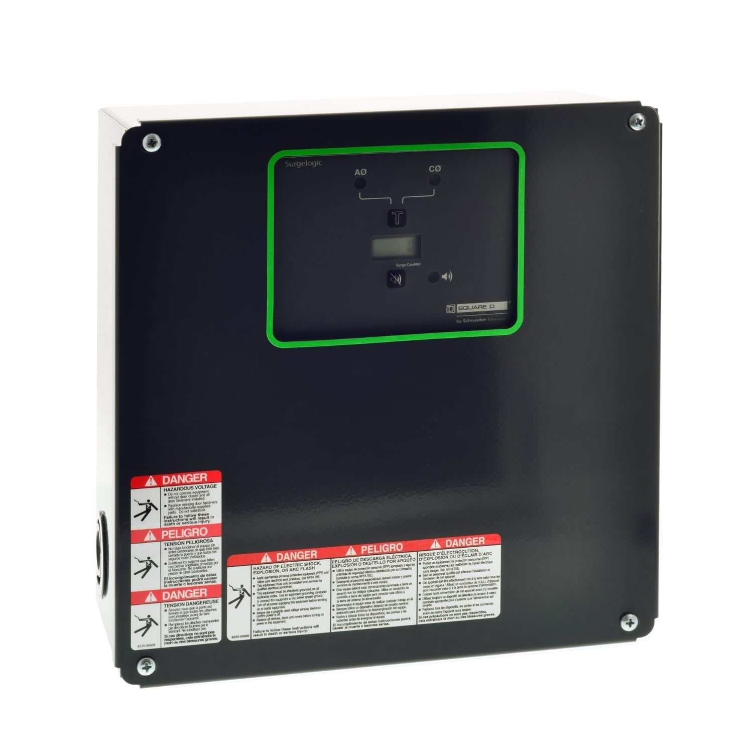 Surge protection device, Surgelogic, 320kA, 480Y/277 VAC, 3 phase, 4 wire, NEMA 1, enhanced filter