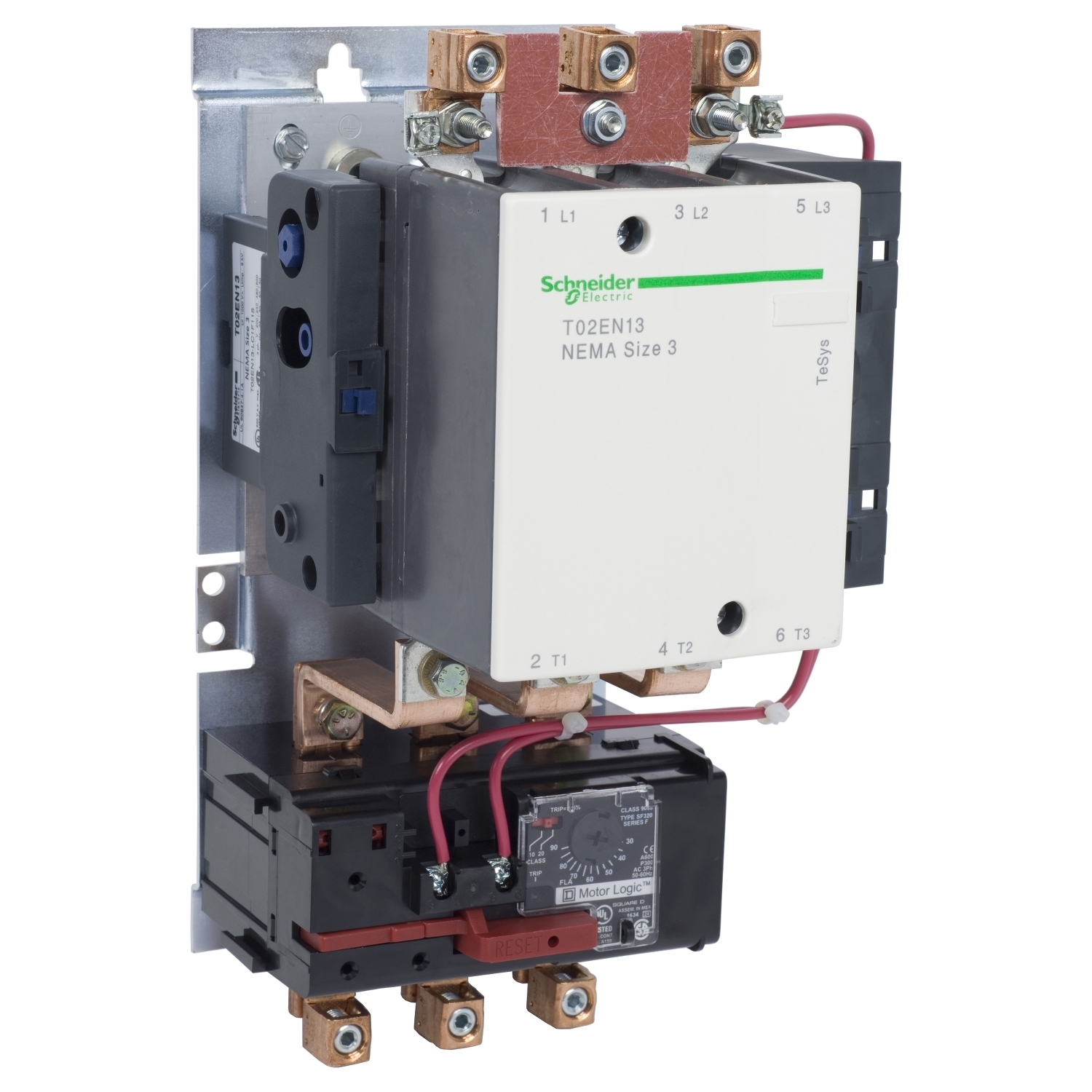 Starter, TeSys N, 90A, 50hp at 575VAC, 3 phase, NEMA size 3 at 120VAC