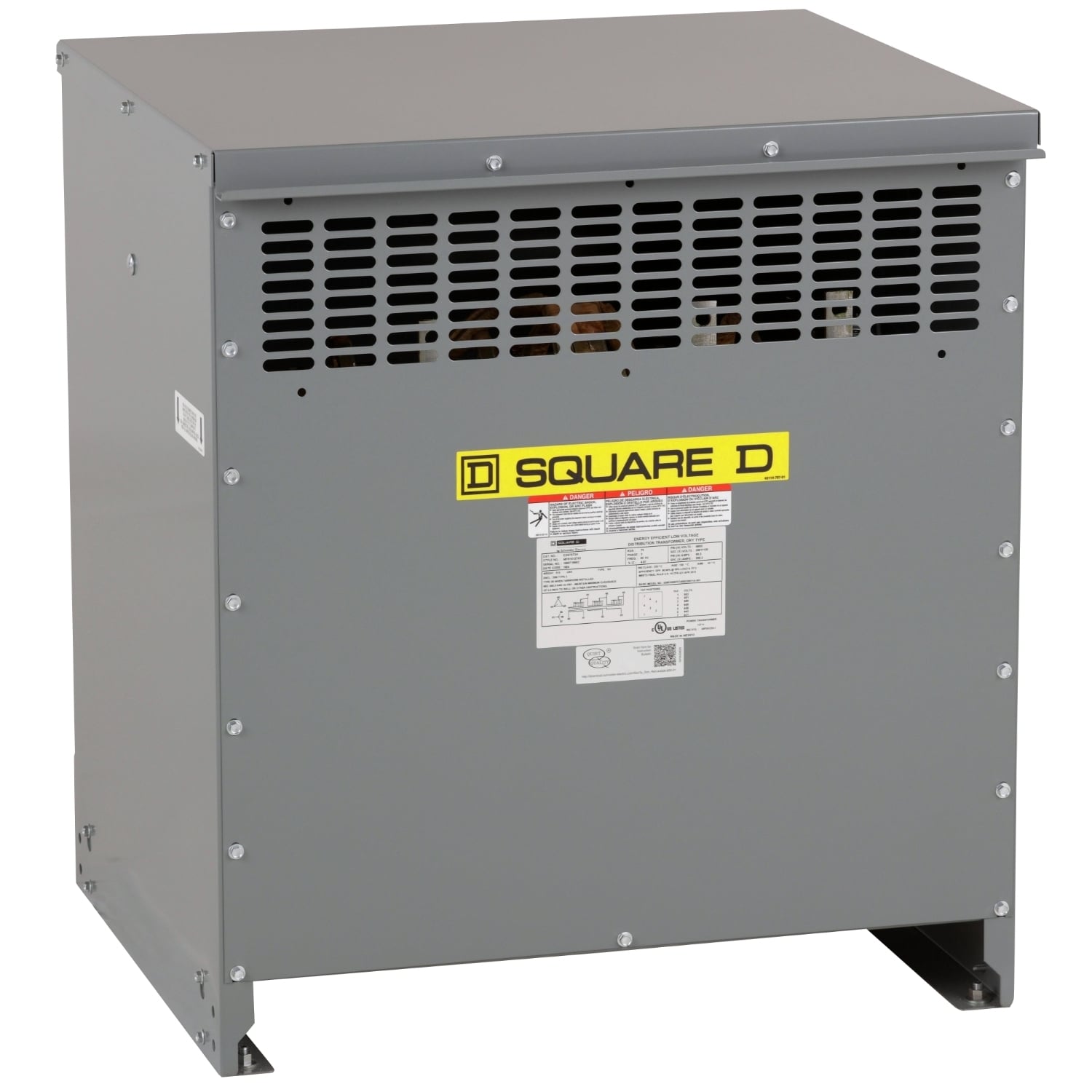 Transformer, dry type, DOE 2016, 75kVA, 3 phase, 480V delta primary, 208Y/120V secondary, 20M, 80C rise