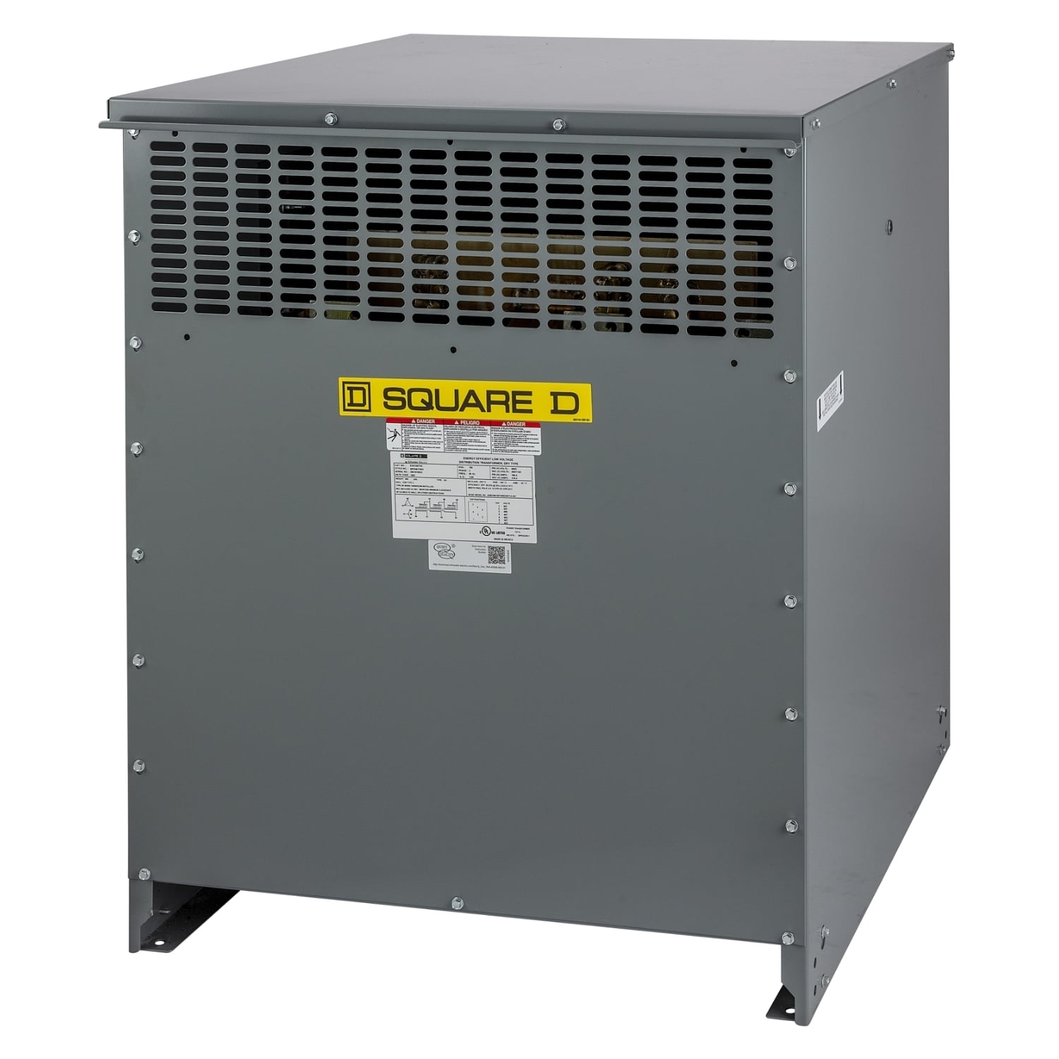 Transformer, dry type, DOE 2016, 112.5kVA, 3 phase, 480V delta primary, 208Y/120V secondary, 21M, 115C rise