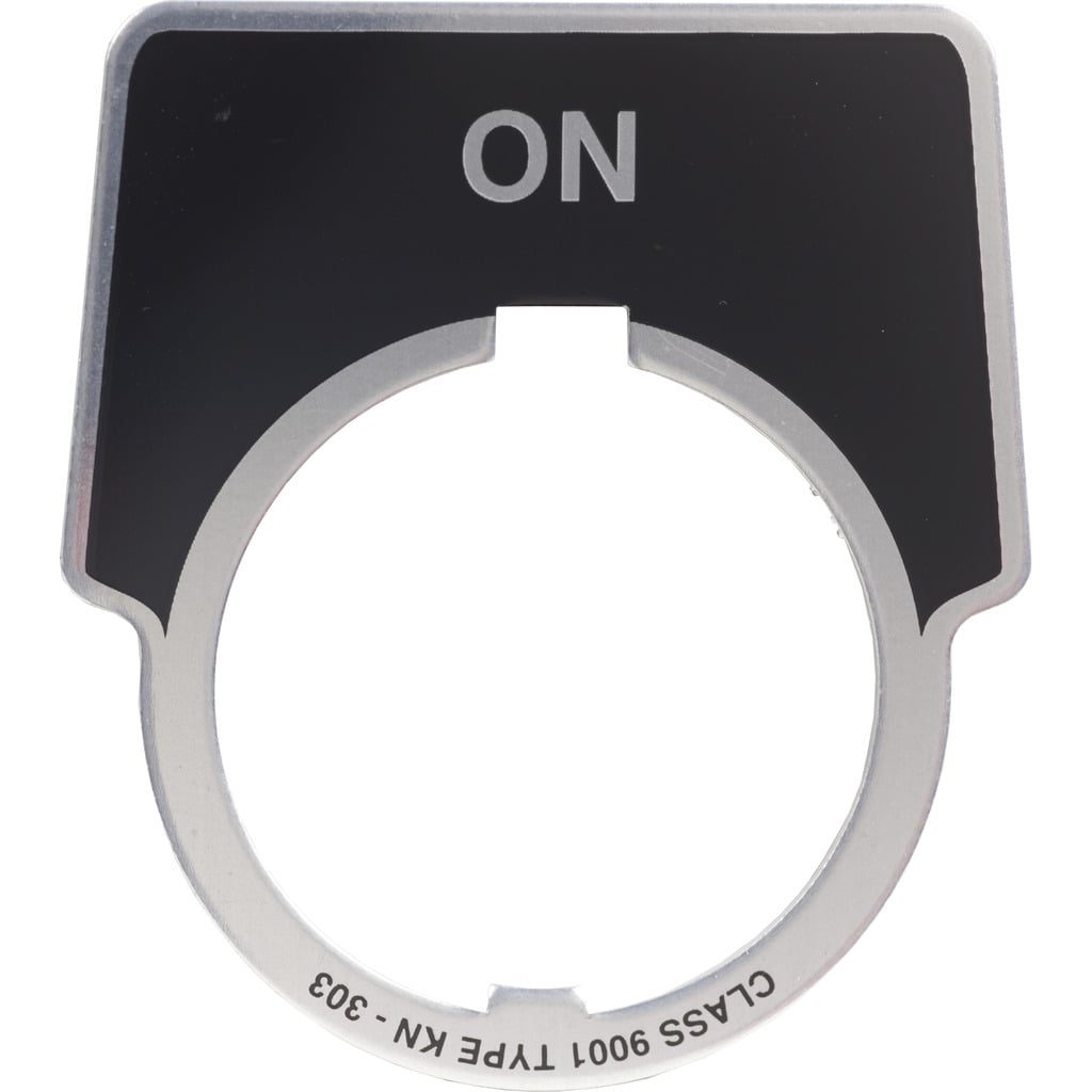 PUSH BUTTON LEGEND PLATE 30MM T-K