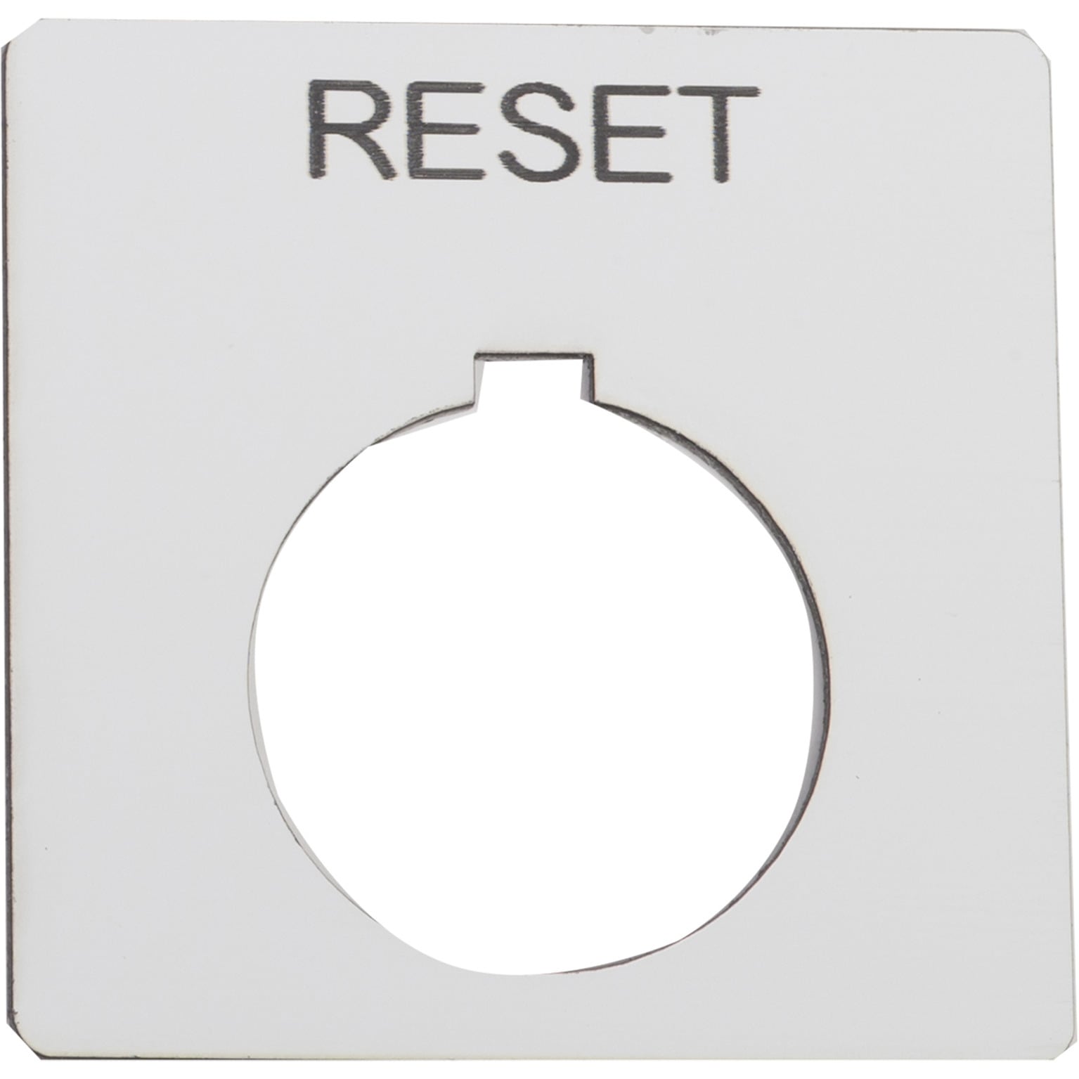 PUSH BUTTON LEGEND PLATE 30MM T-K