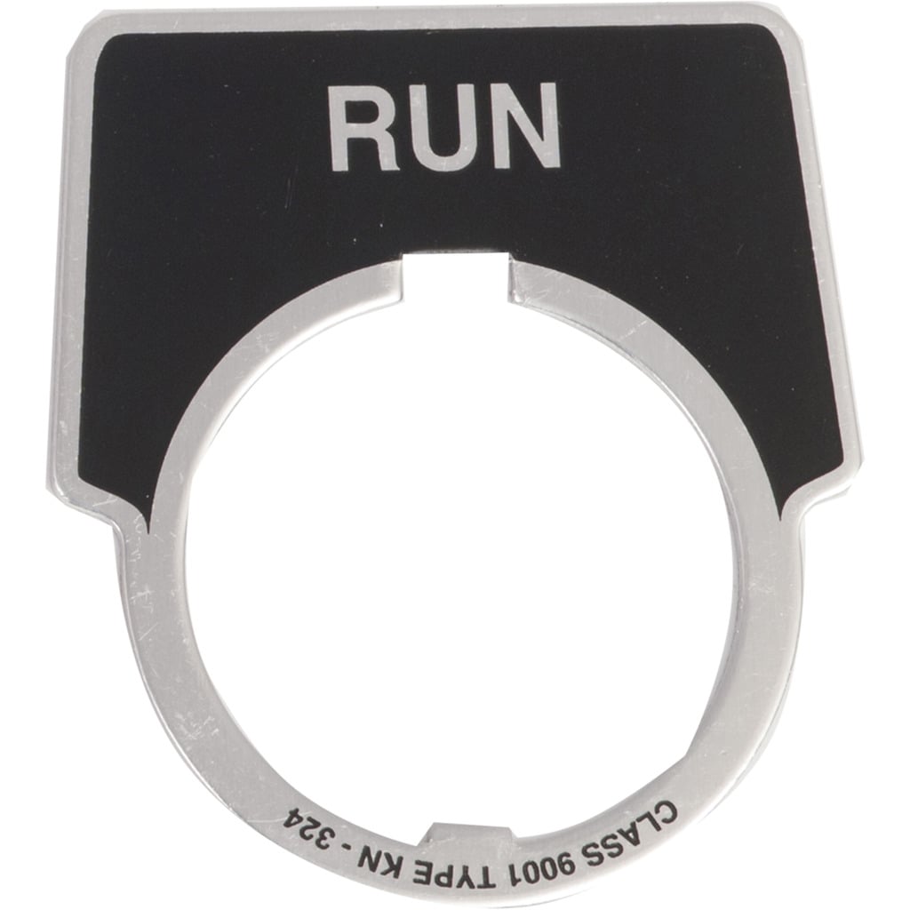 PUSH BUTTON LEGEND PLATE 30MM T-K