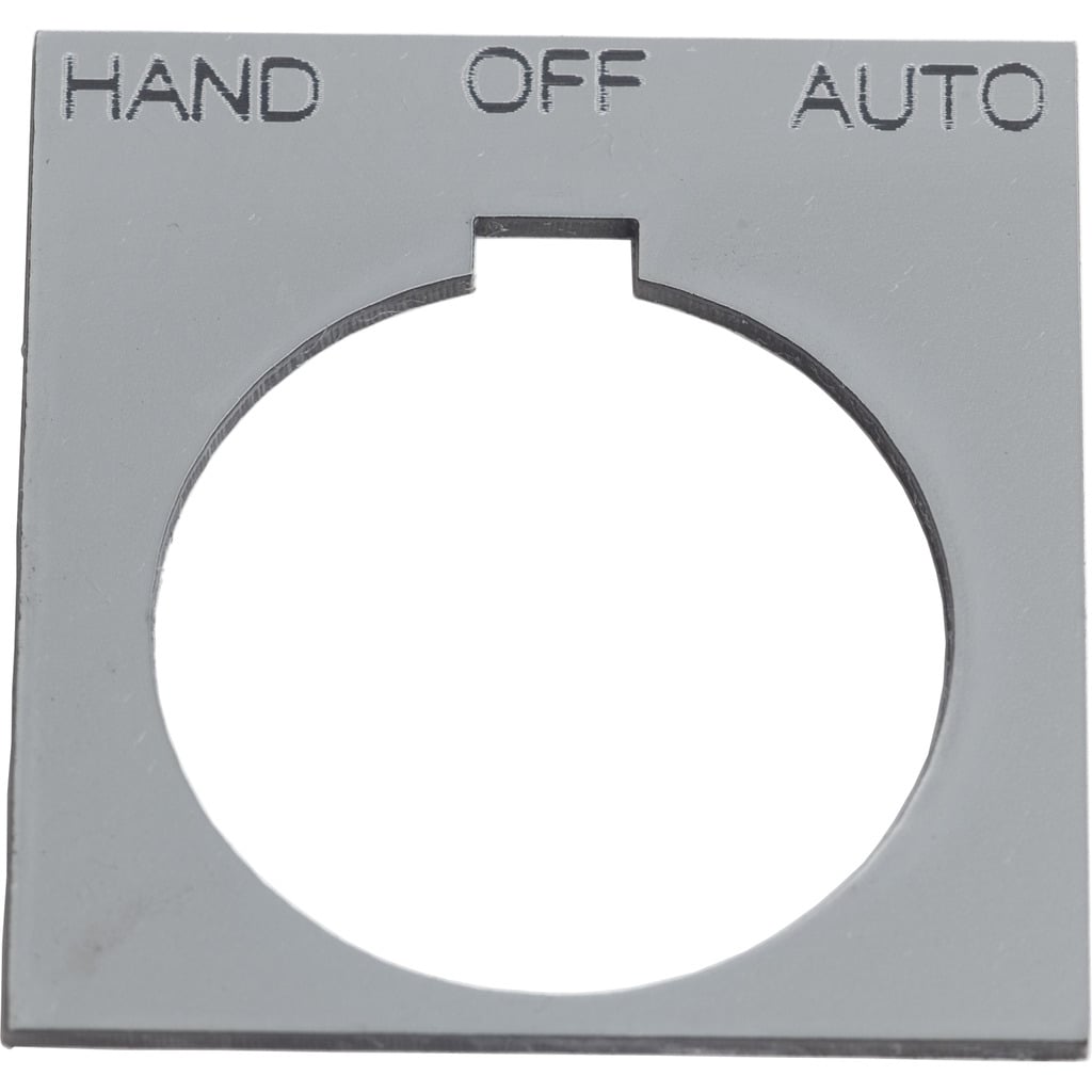 PUSH BUTTON LEGEND PLATE 30MM T-K