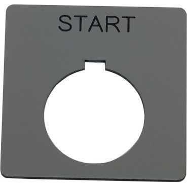 PUSH BUTTON LEGEND PLATE 30MM T-K