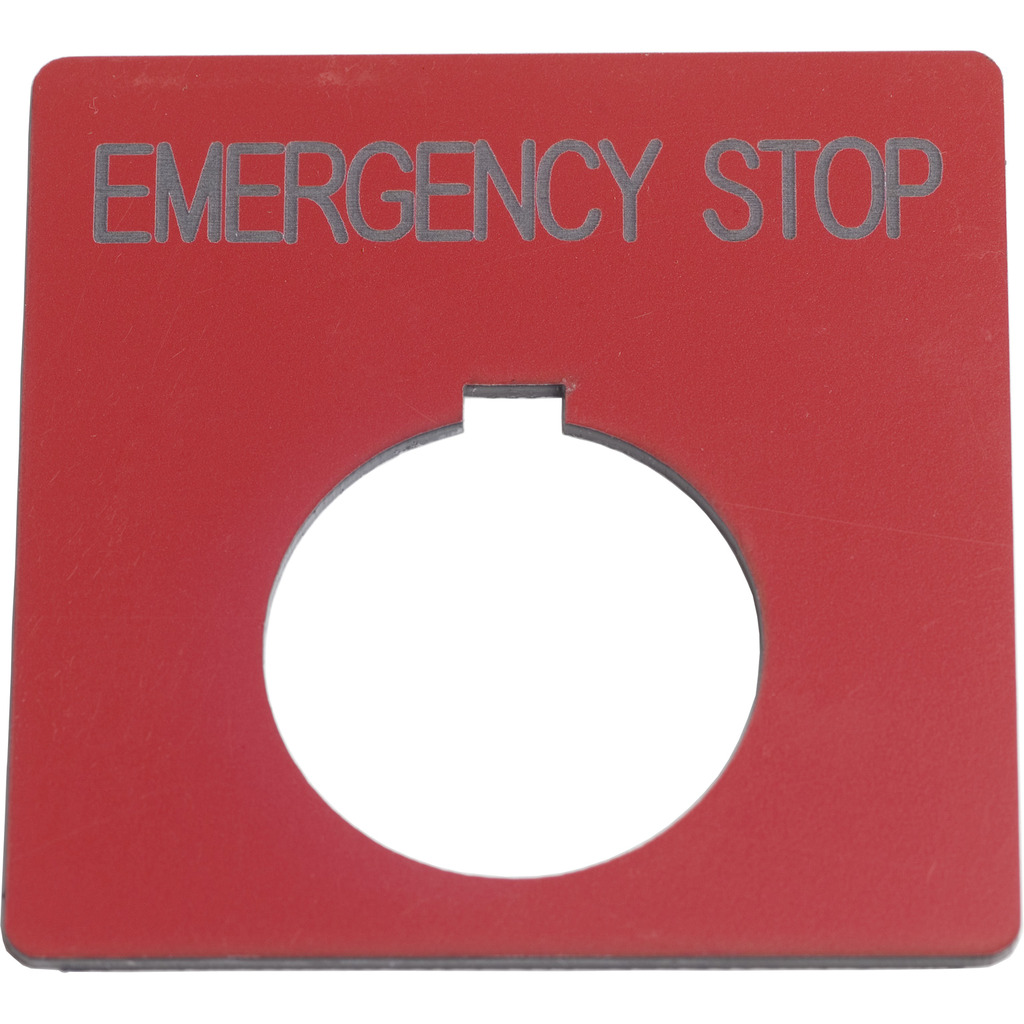 PUSH BUTTON LEGEND PLATE 30MM T-K
