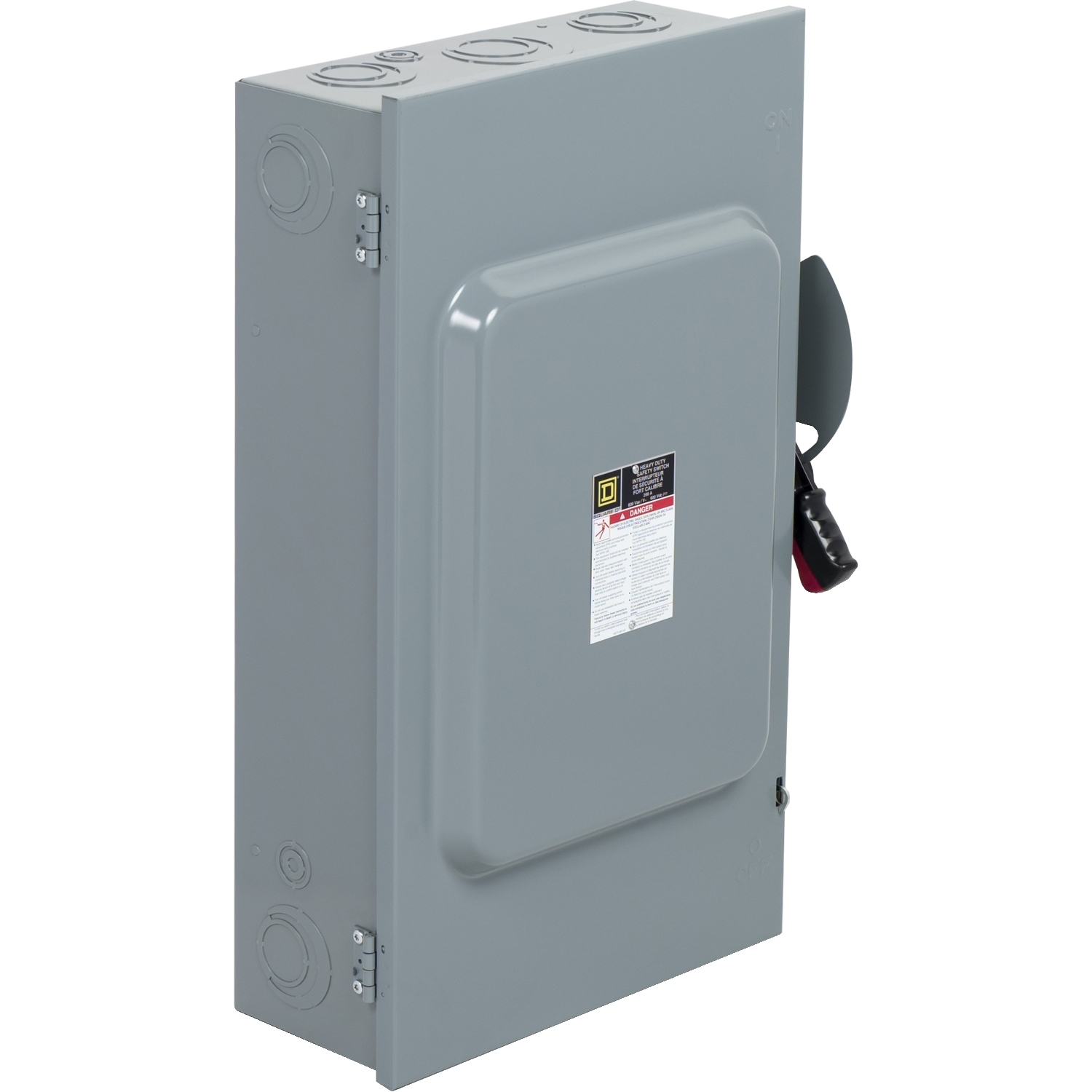 Safety switch, heavy duty, fusible, 200A, 600VAC/VDC, 3 poles, 150HP, NEMA 1