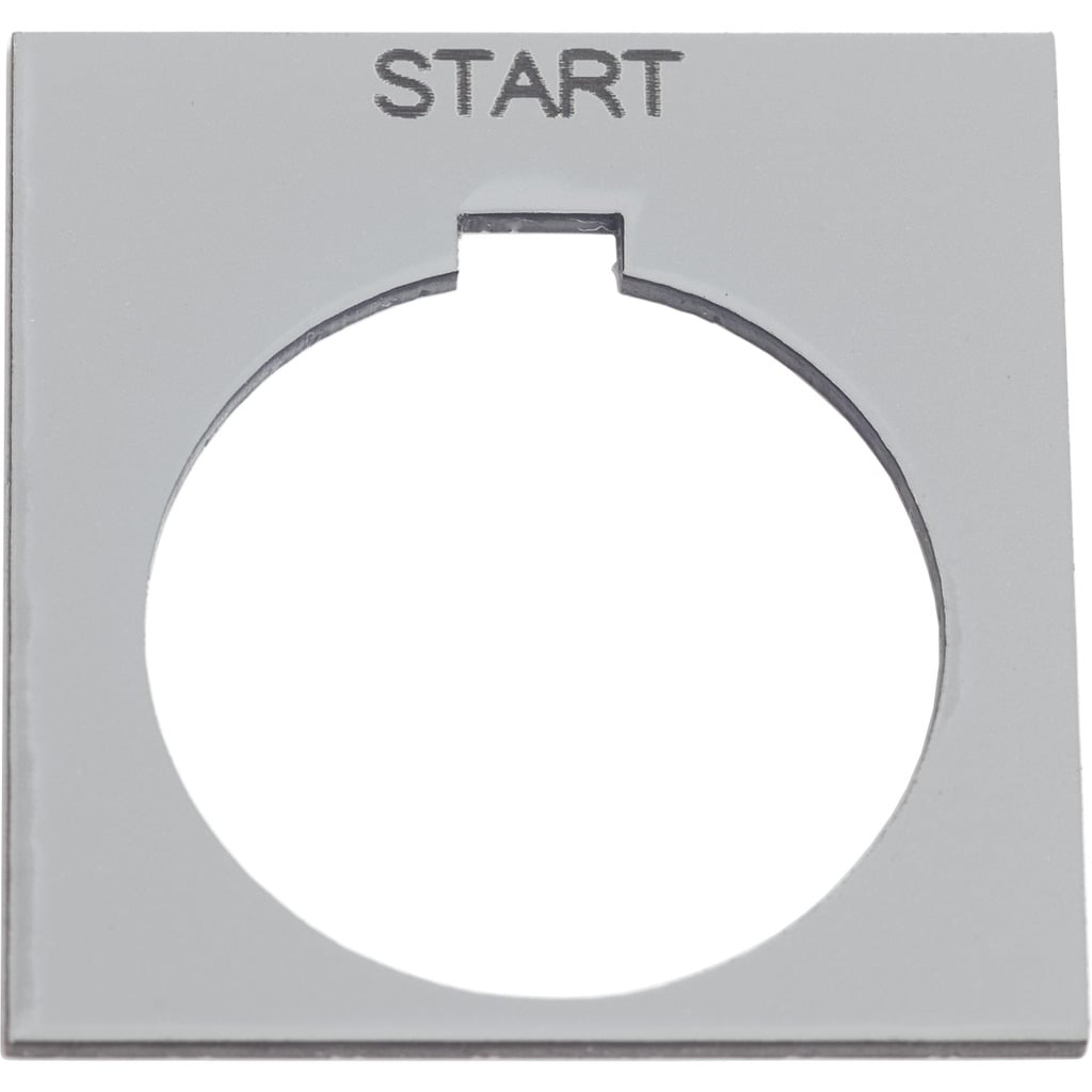 PUSH BUTTON LEGEND PLATE 30MM T-K