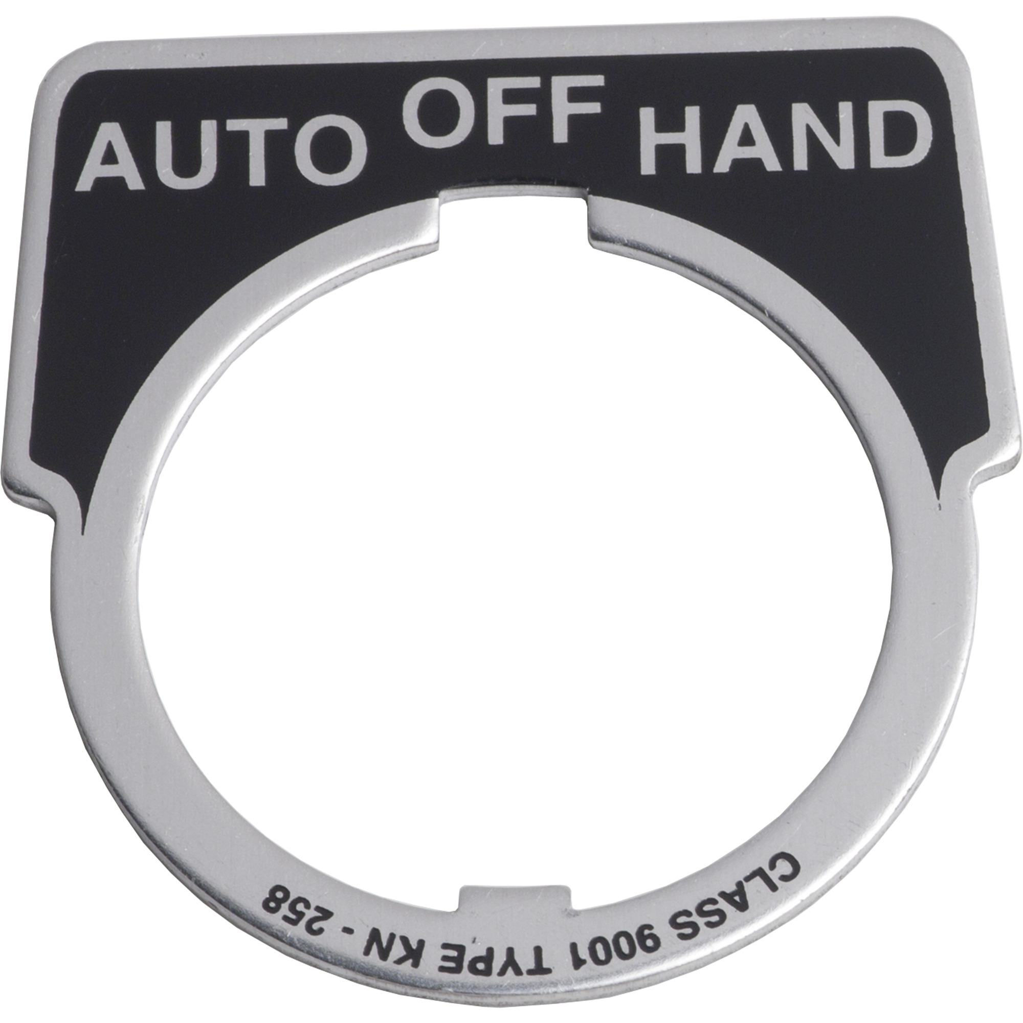 PUSH BUTTON LEGEND PLATE 30MM T-K