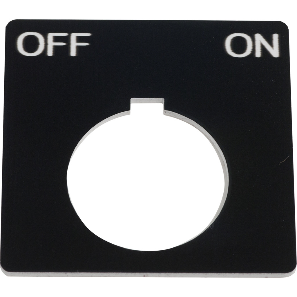 PUSH BUTTON LEGEND PLATE 30MM T-K