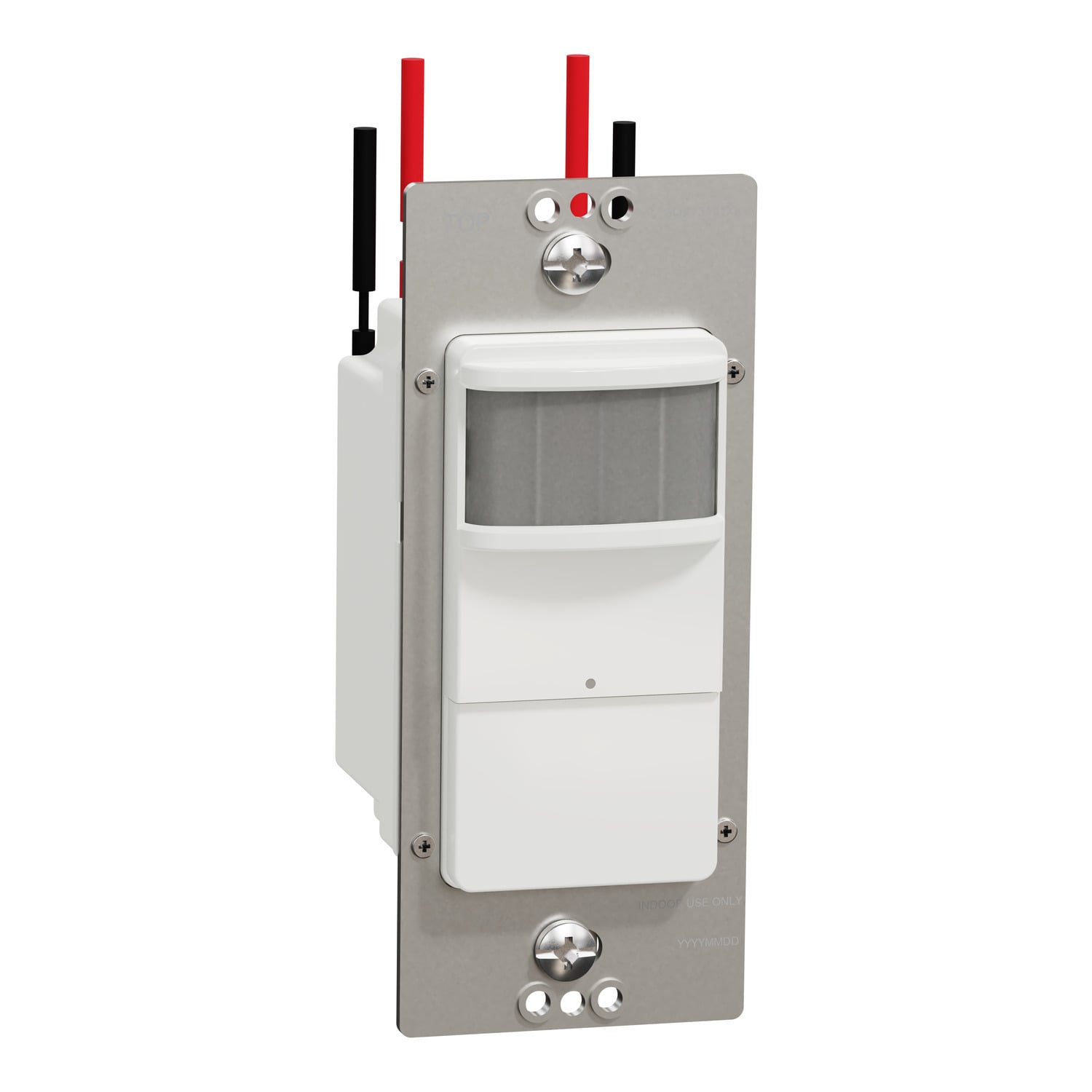 Occupancy sensor, X Series, PIR, single pole, 1 way, white, matte finish