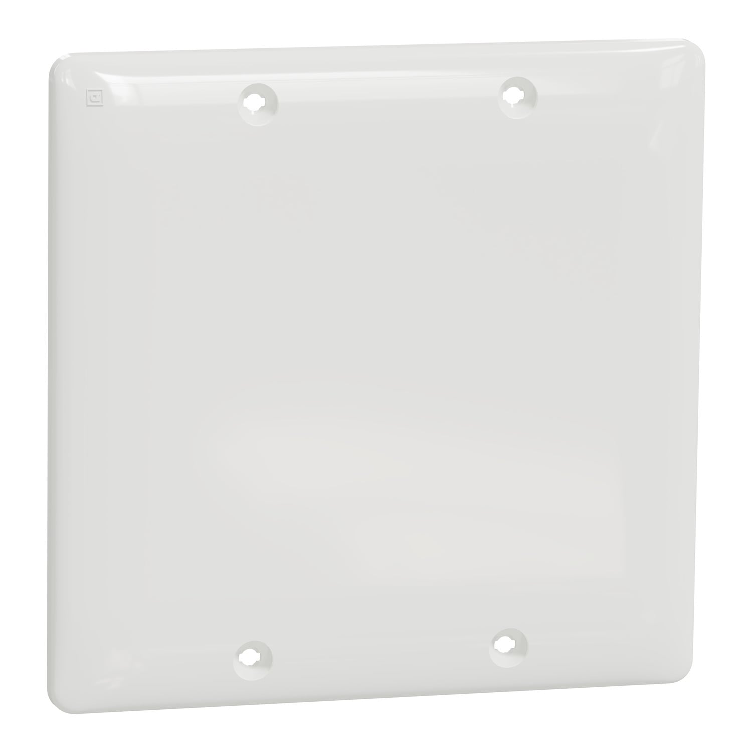 Blank plate, X Series, 2 gang, white, matte finish